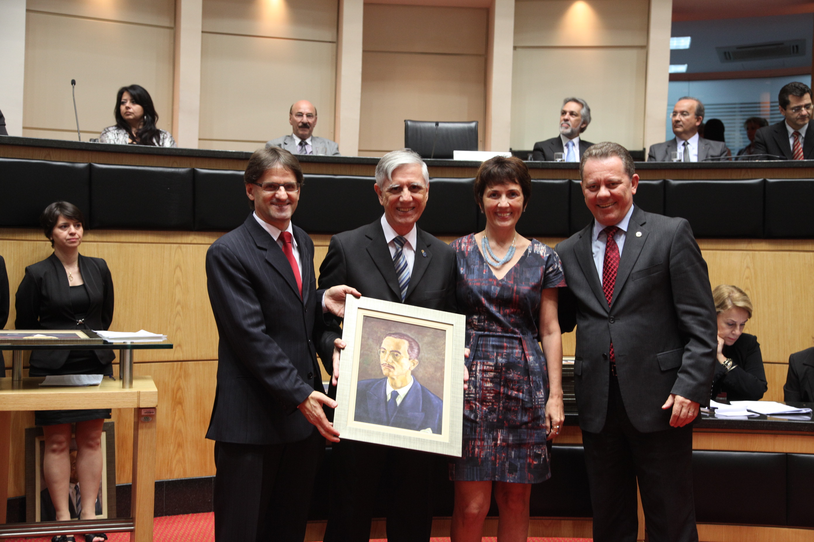 José de Miranda Ramos Filho recebe homenagem em nome de seu pai, deputado JOSÉ DE MIRANDA RAMOS – Presidente na 3ª Legislatura – 1958 in memoriam
