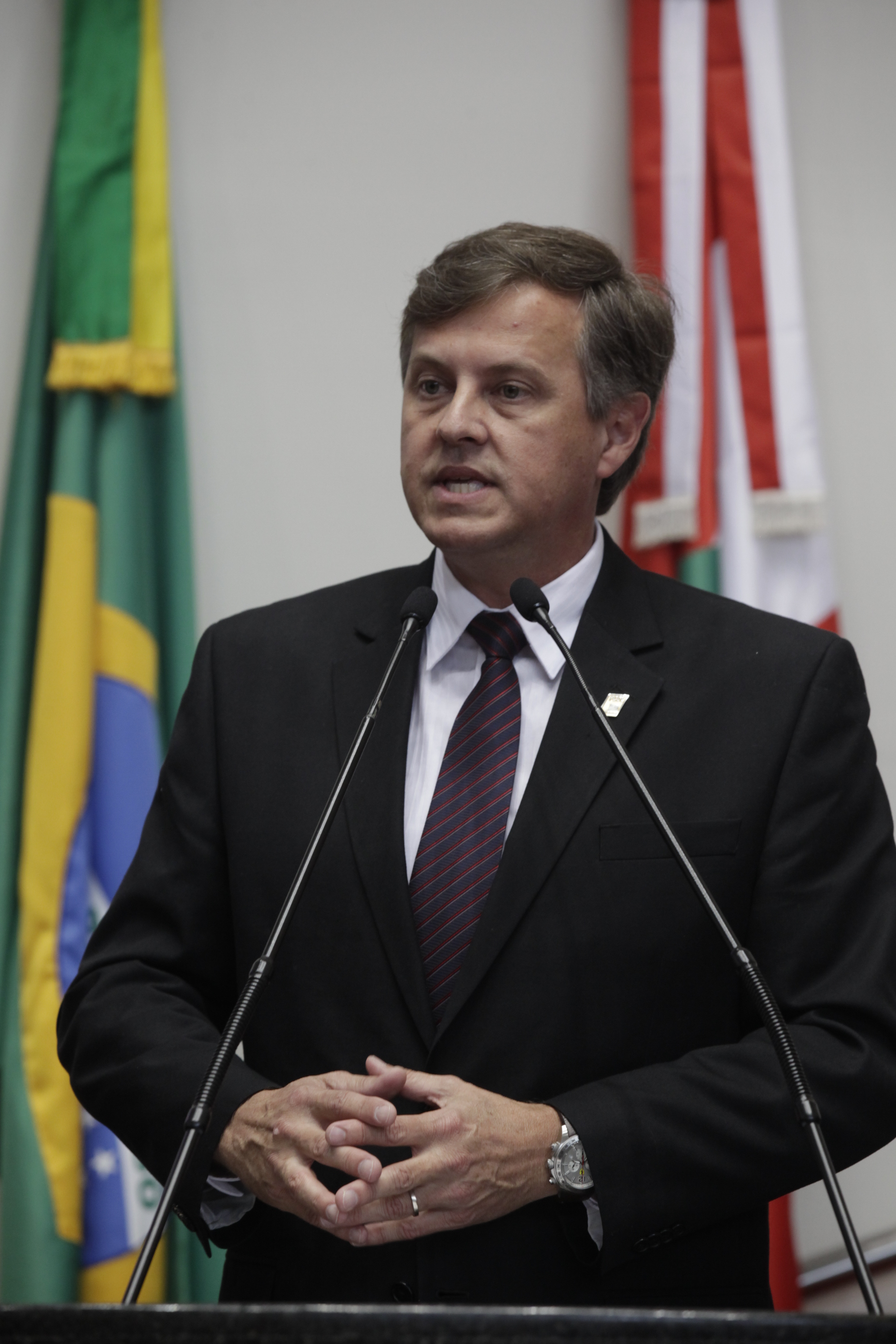 Sessão Plenária - Sérgio Medeiros Presidente FCDR/SC - Foto Carlos Kilian / Agência AL