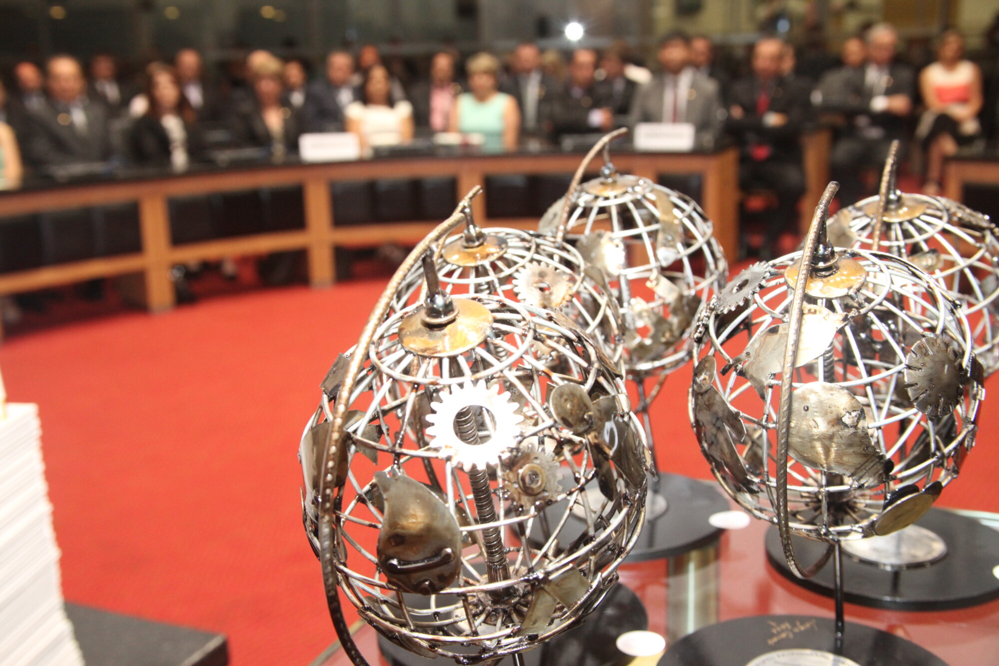 Troféus foram entregues a cinco empresas que se destacaram nas ações socioambientais em SC. FOTO: Fábio Queiroz/Agência AL