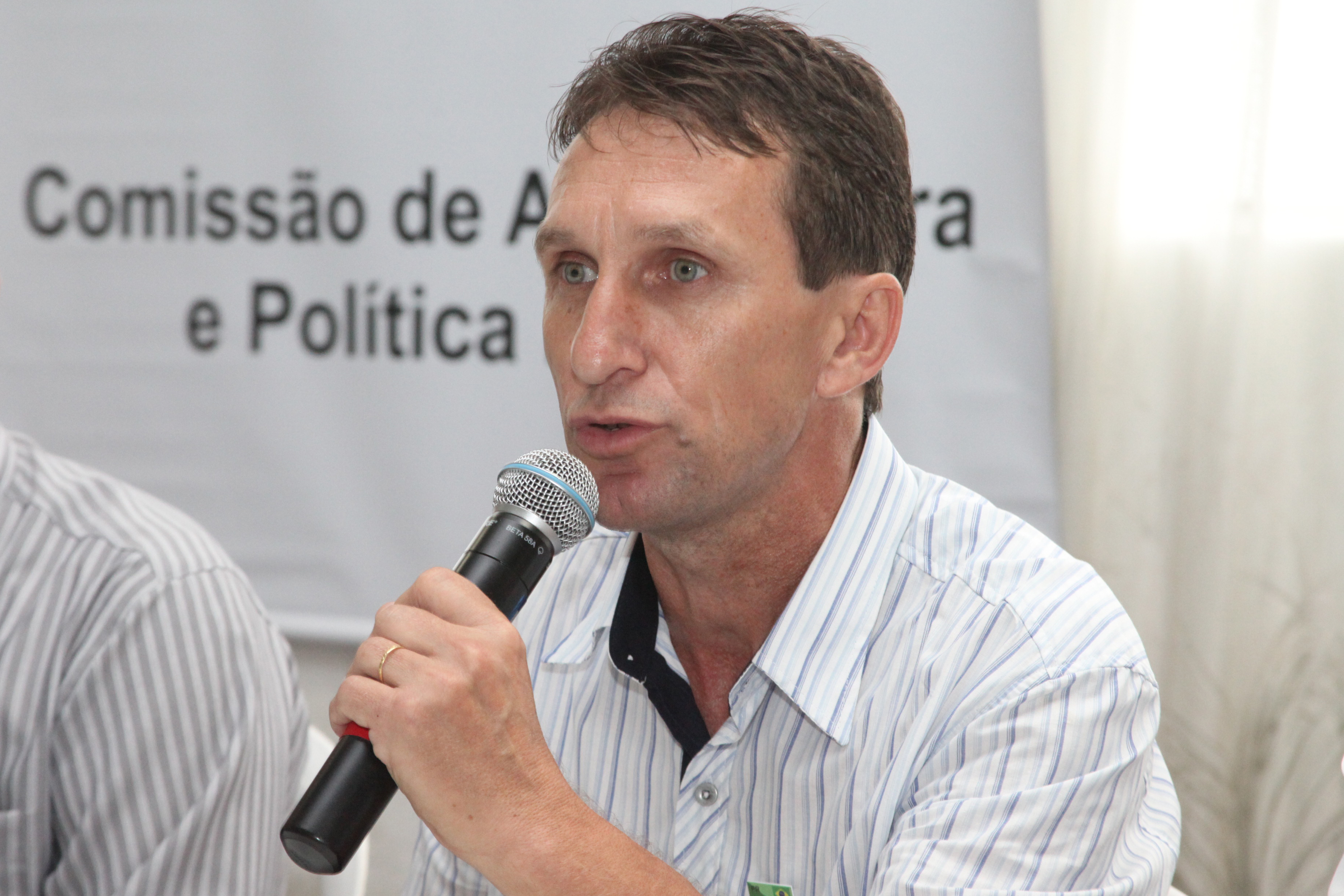 TARCÍSIO EDEGAR HILLESHEIM - vice-prefeito de Atalanta. Audiência pública em Ituporanga para discutir o preço e o mercado da cebola. Foto: Fábio Queiroz / Agência AL