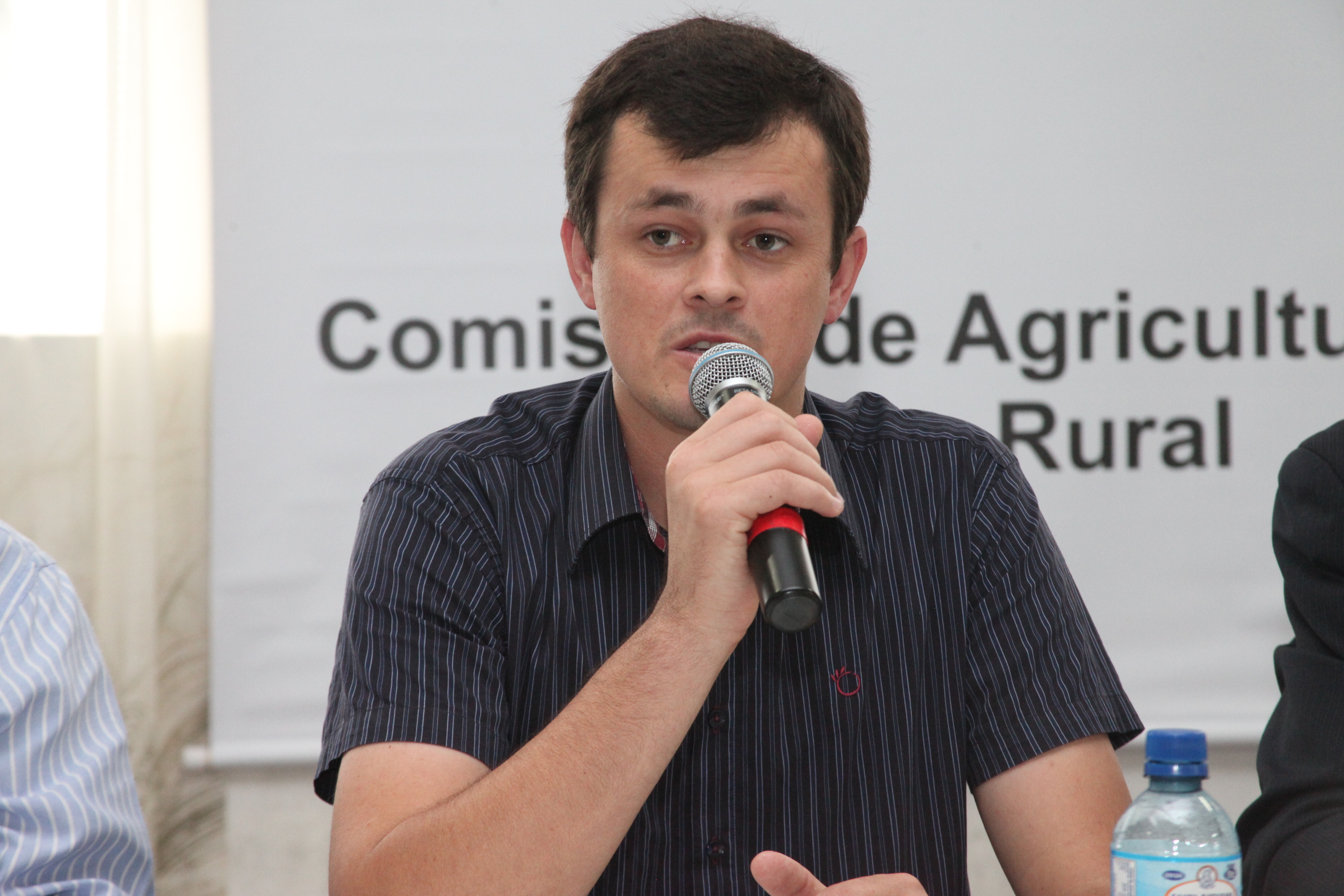 Rodrigo Preiss - Prefeito de Rio do Campo. Audiência pública em Ituporanga para discutir o preço e o mercado da cebola. Foto: Fábio Queiroz / Agência AL