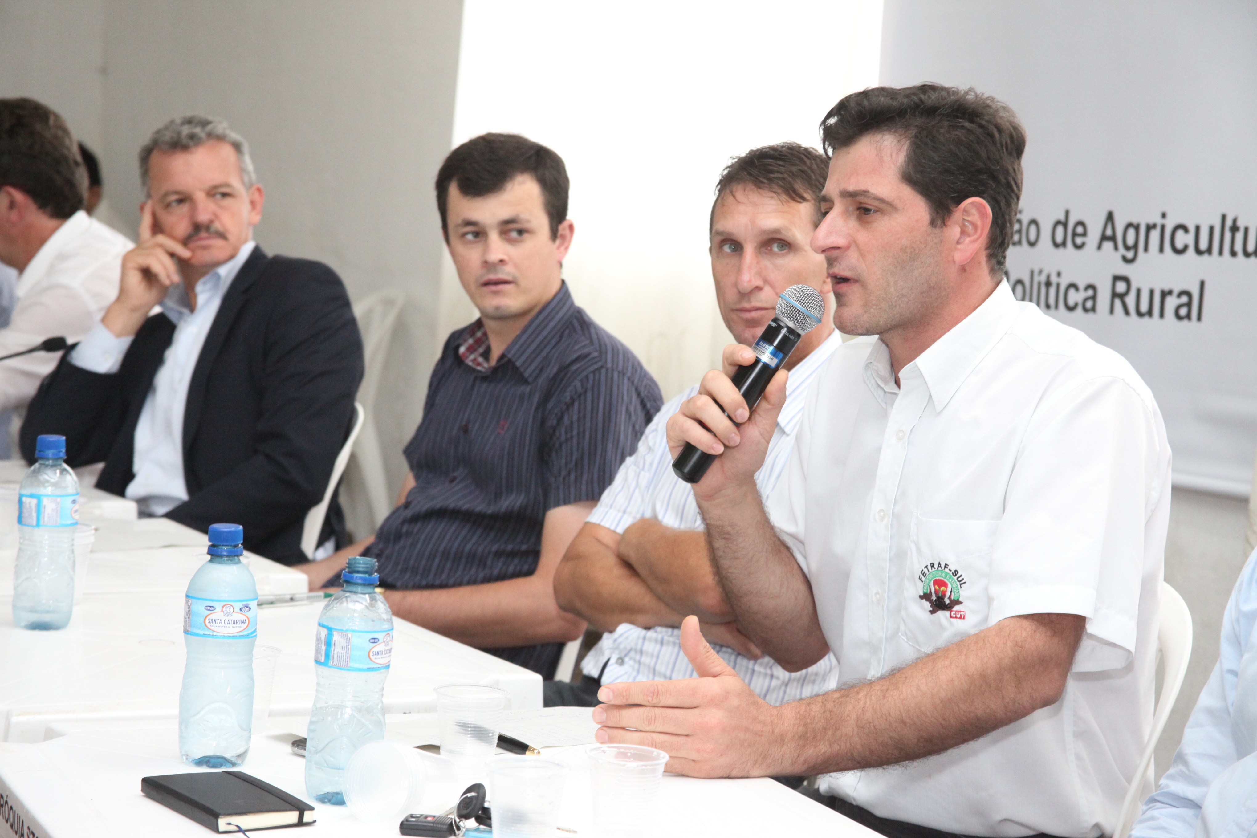 Alexandre Bergamin Vieira. Audiência pública em Ituporanga para discutir o preço e o mercado da cebola. Foto: Fábio Queiroz / Agência AL