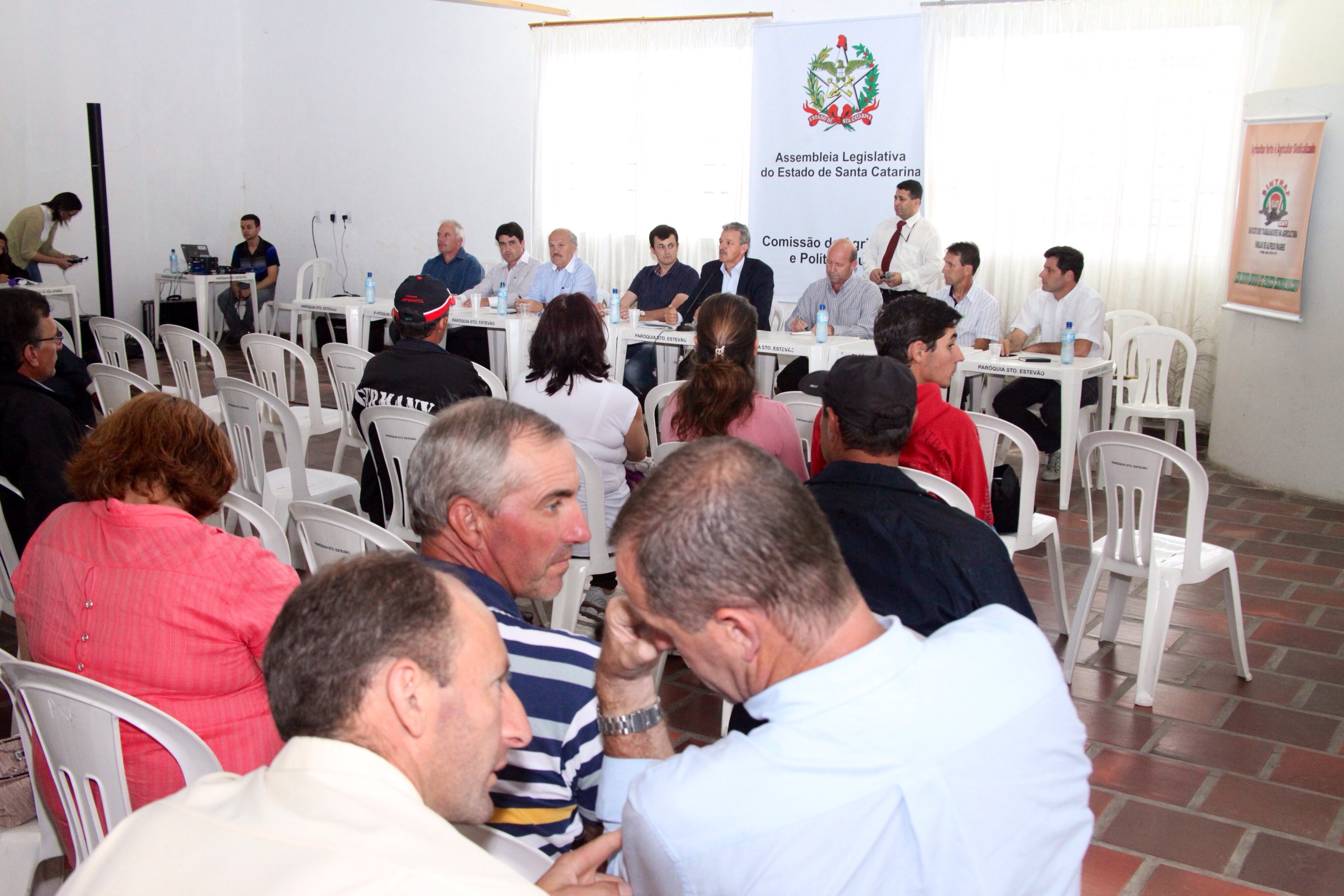 Audiência pública em Ituporanga para discutir o preço e o mercado da cebola. Foto: Fábio Queiroz / Agência AL