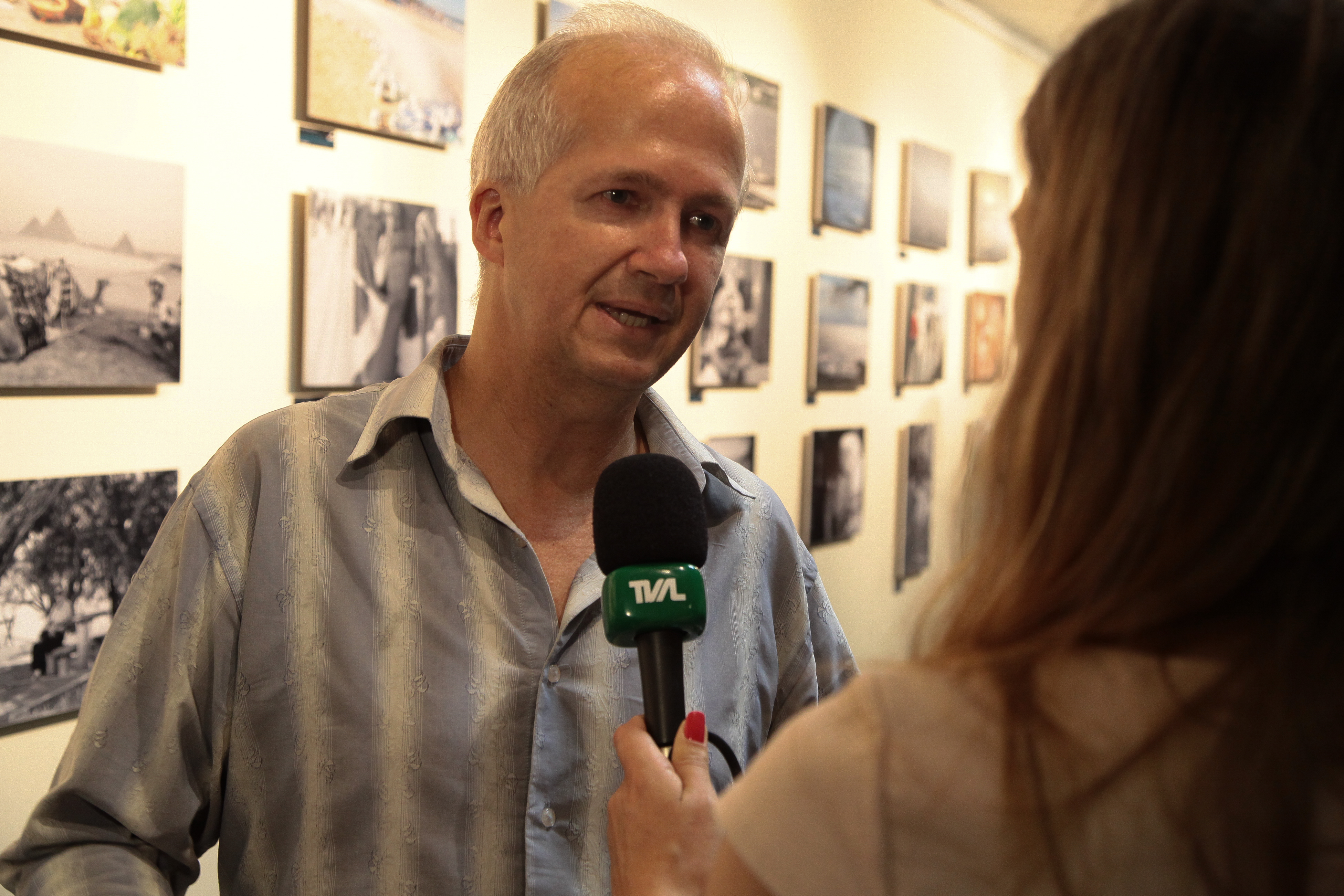 Exposição do curso de fotógrafos do SENAC. Professor André Sielski. Fotos: Miriam Zomer/ Agência AL