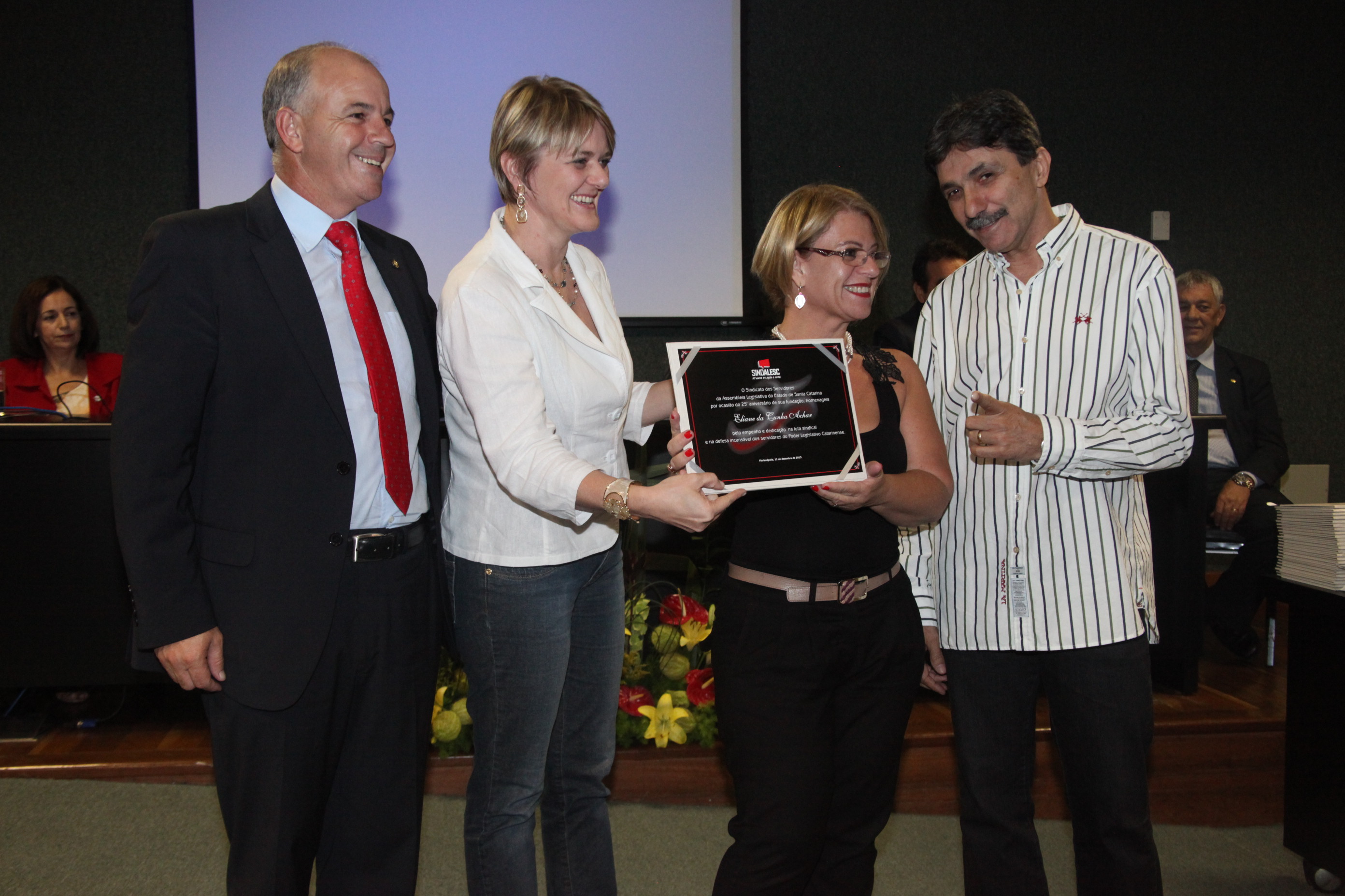 Homenagem 25 Anos Sindalesc. Foto: Fábio Queiroz / Agência AL