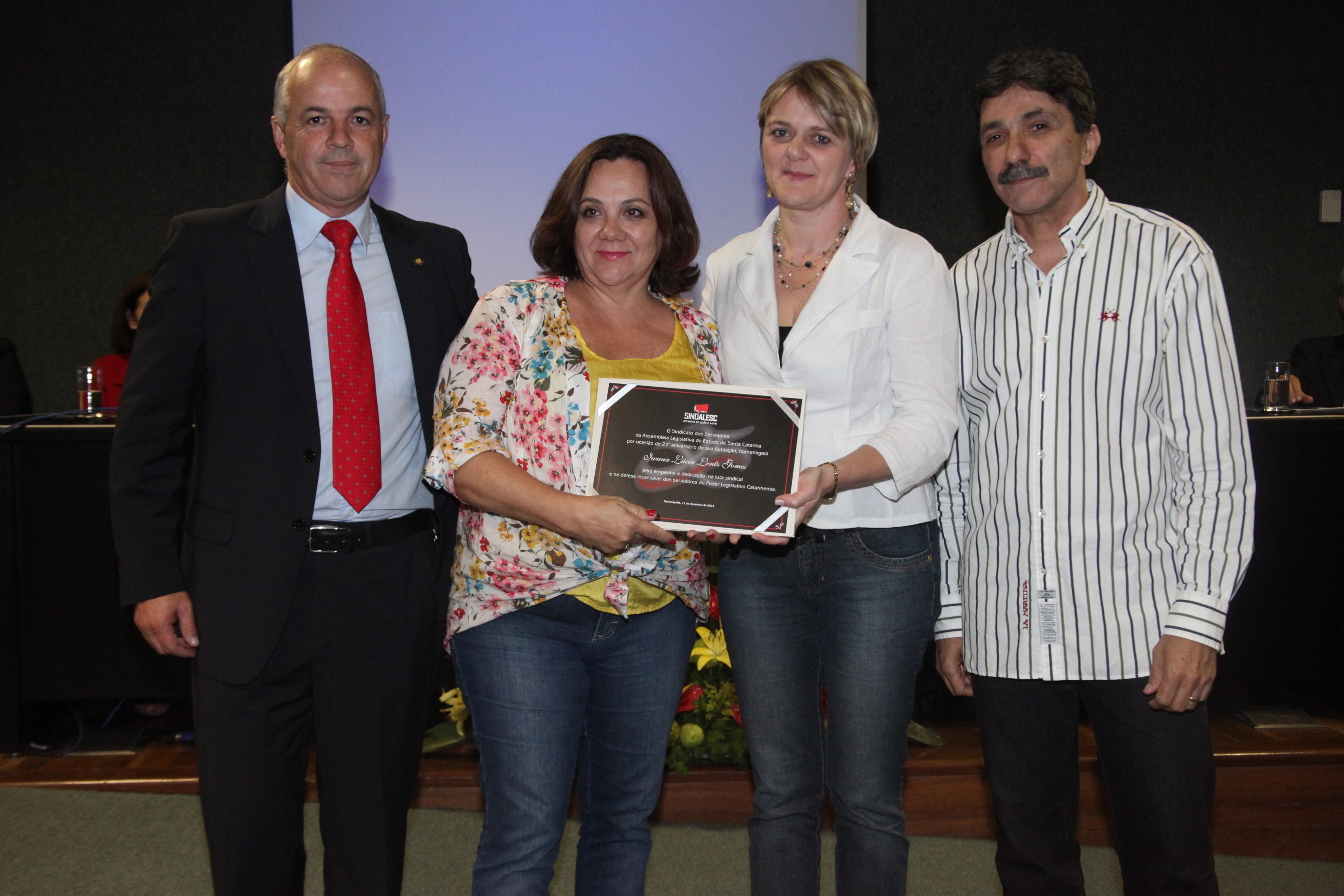 Homenagem 25 Anos Sindalesc. Foto: Fábio Queiroz / Agência AL