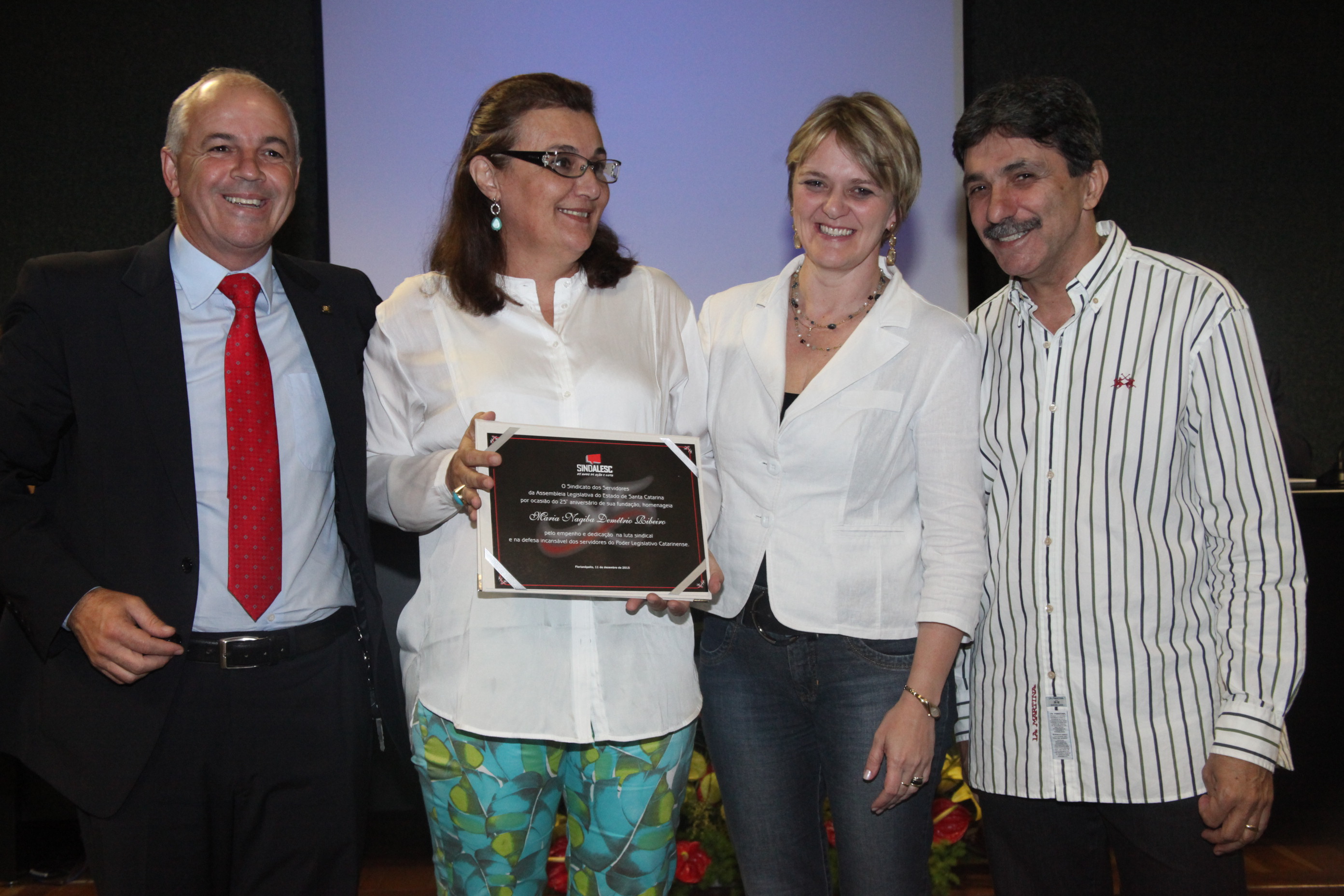 Homenagem 25 Anos Sindalesc. Foto: Fábio Queiroz / Agência AL