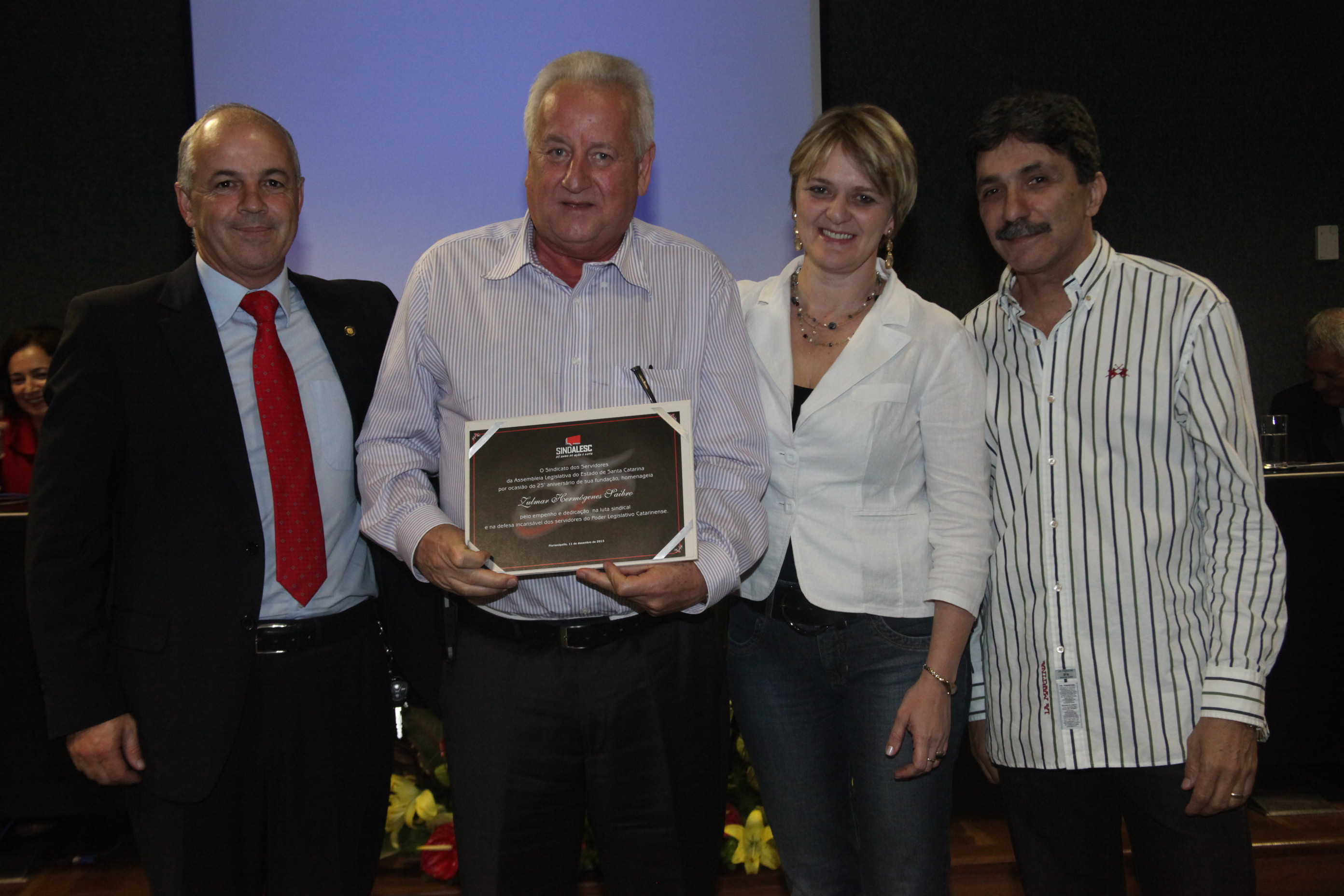 Homenagem 25 Anos Sindalesc. Foto: Fábio Queiroz / Agência AL