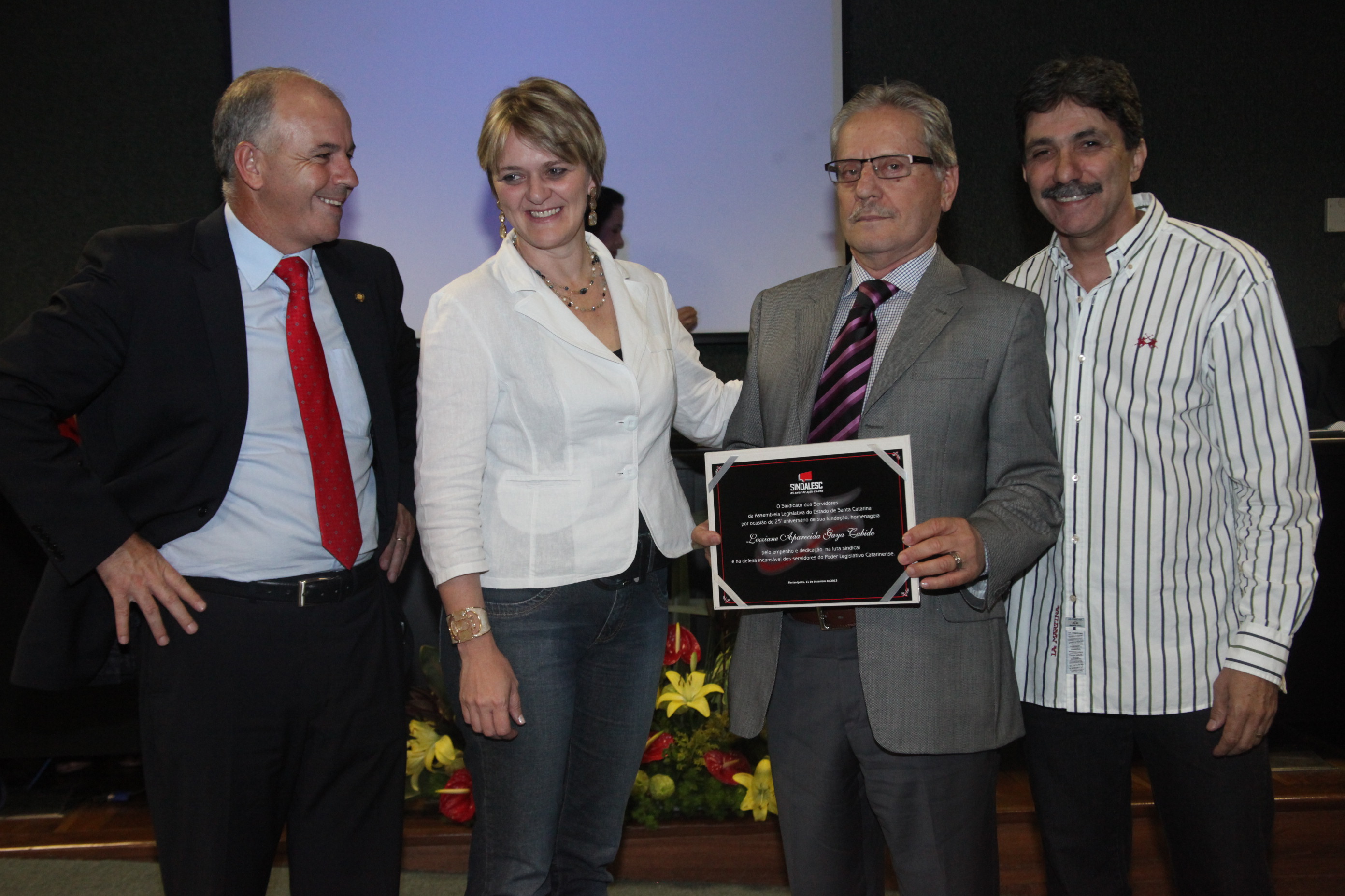 Homenagem 25 Anos Sindalesc. Foto: Fábio Queiroz / Agência AL