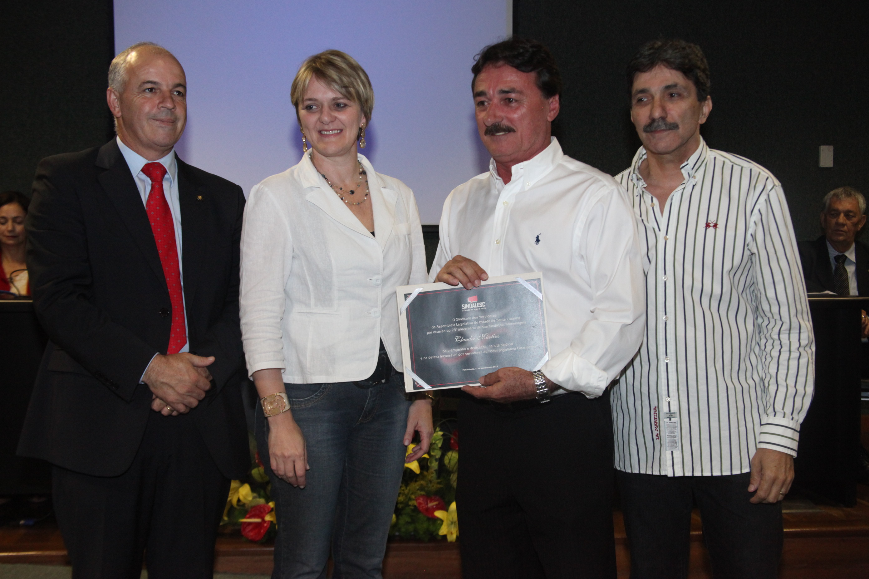 Homenagem 25 Anos Sindalesc. Foto: Fábio Queiroz / Agência AL