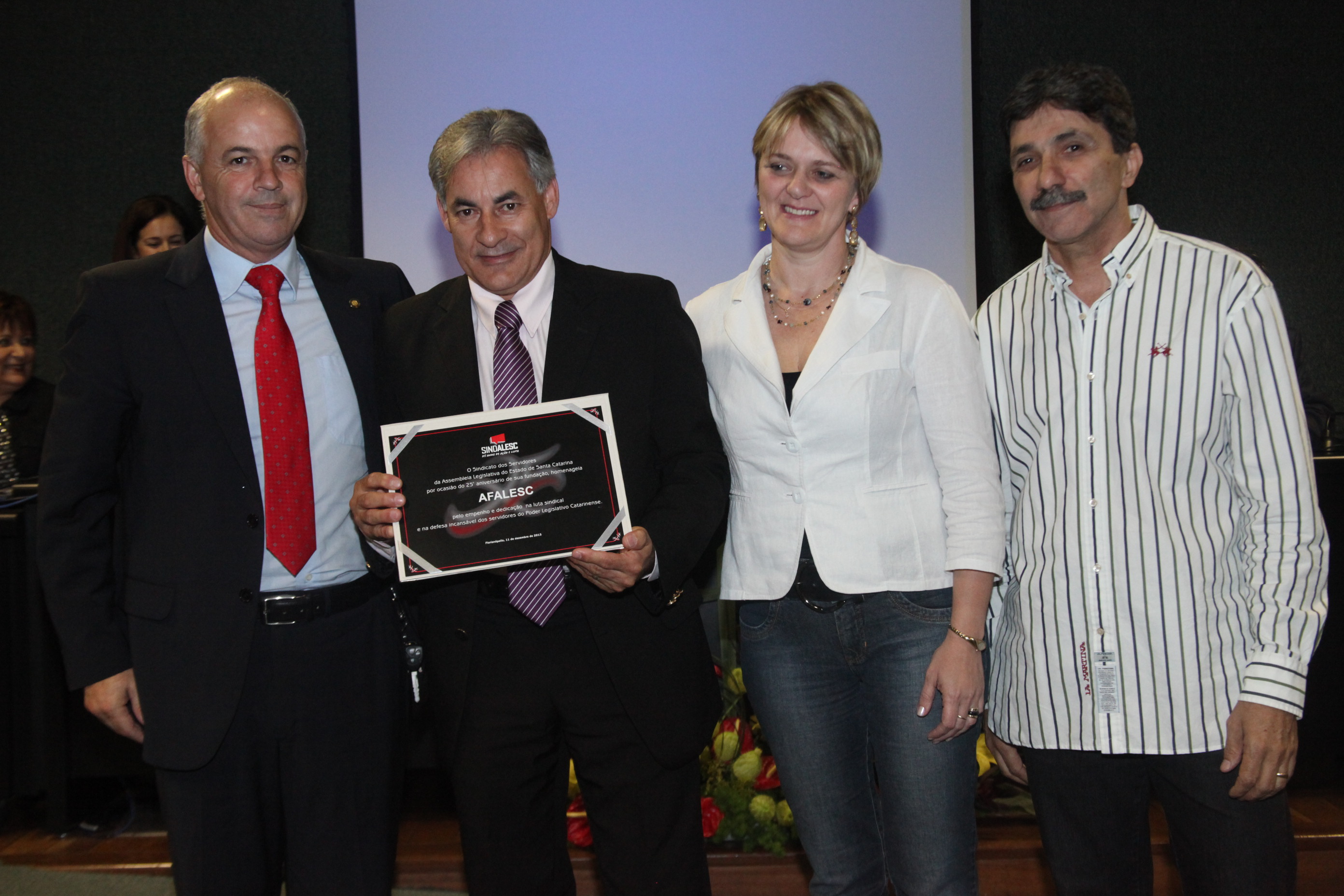 Homenagem 25 Anos Sindalesc. Foto: Fábio Queiroz / Agência AL