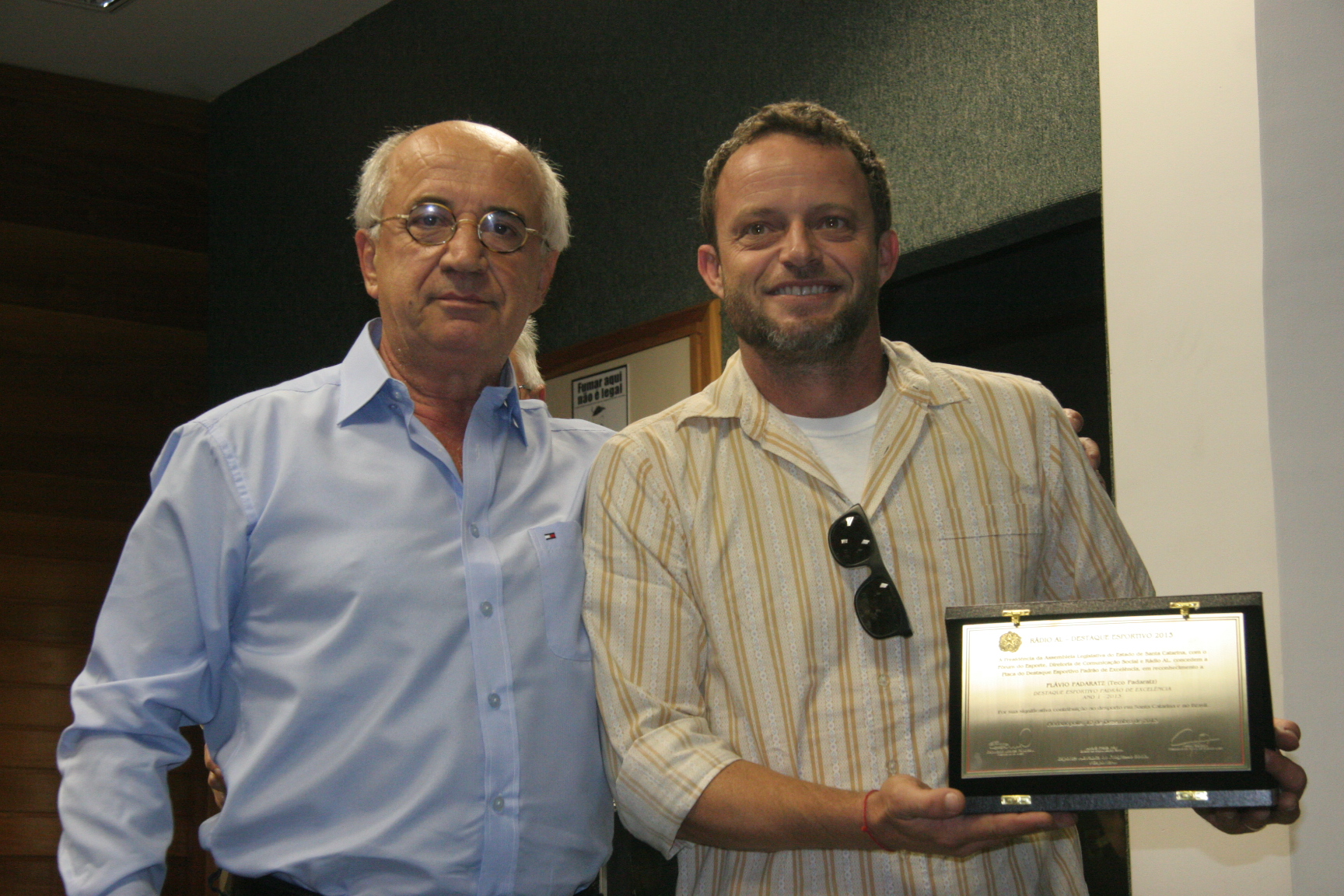 Homenagem a Teco Padaratz - Rádio AL Homenageia Esportistas Catarinenses - Foto: Eduardo Guedes de Oliveira/Agência AL