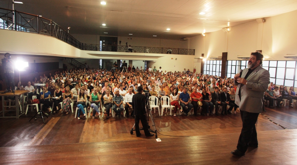 Encontros com a Assembleia  Palestra com Mario Sergio Cortela em Braço do Norte Foto Carlos Kilian/Agencia AL