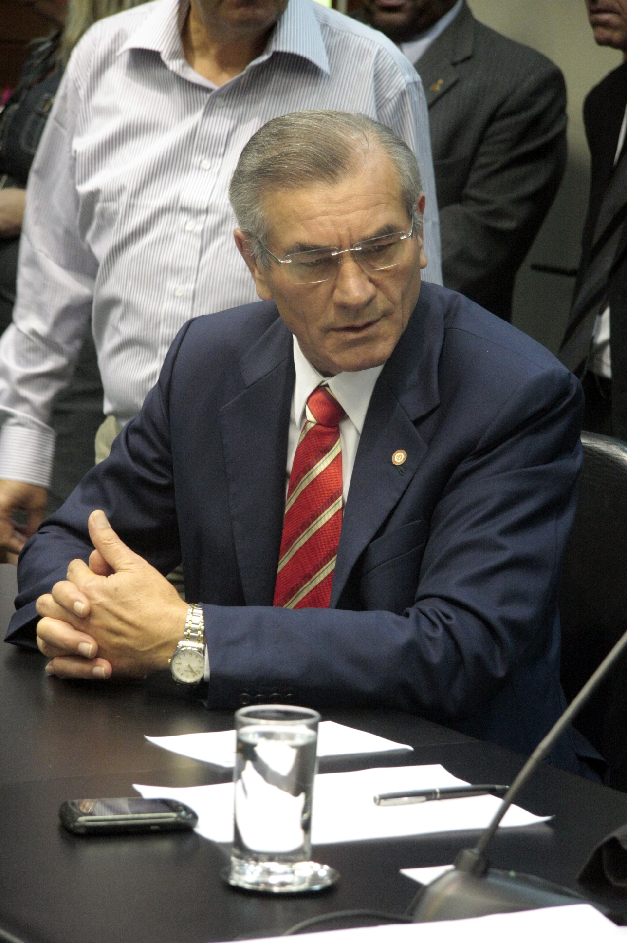 Deputado Silvio Dreveck (PP). Comissão de Constituição e Justiça. Foto: Leonardo Gonçalves / Agência AL