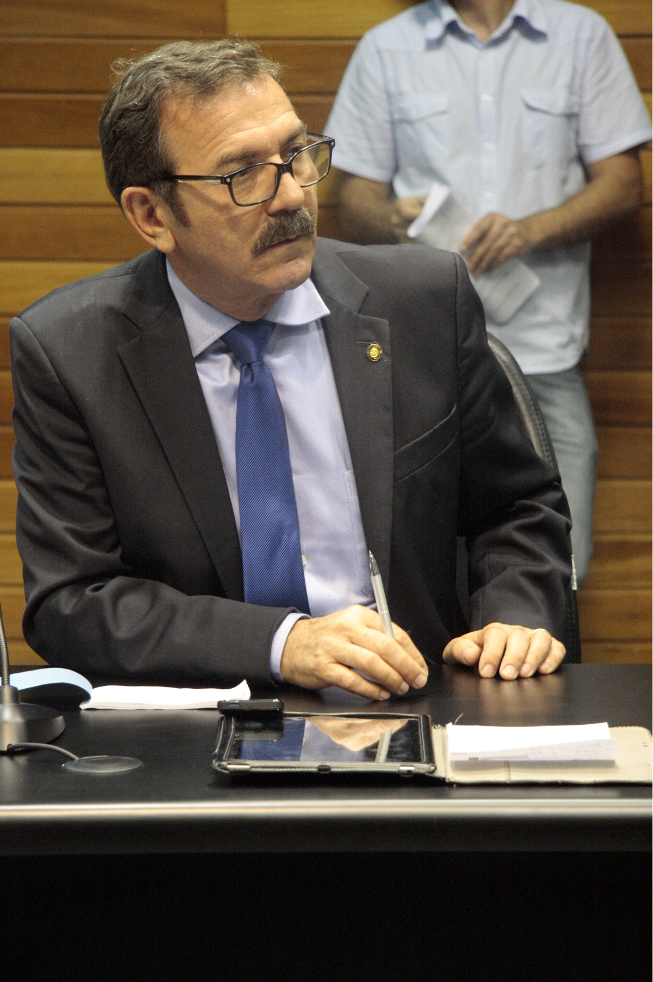 Deputado Serafim Venzon (PSDB). Comissão de Constituição e Justiça. Foto: Leonardo Gonçalves / Agência AL