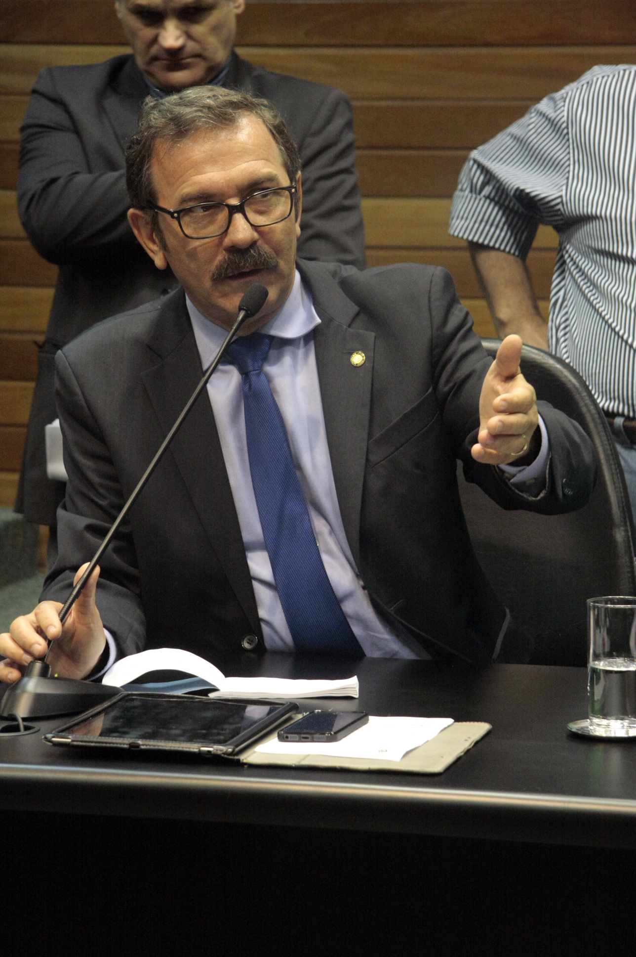 Deputado Serafim Venzon (PSDB). Comissão de Constituição e Justiça. Foto: Leonardo Gonçalves / Agência AL