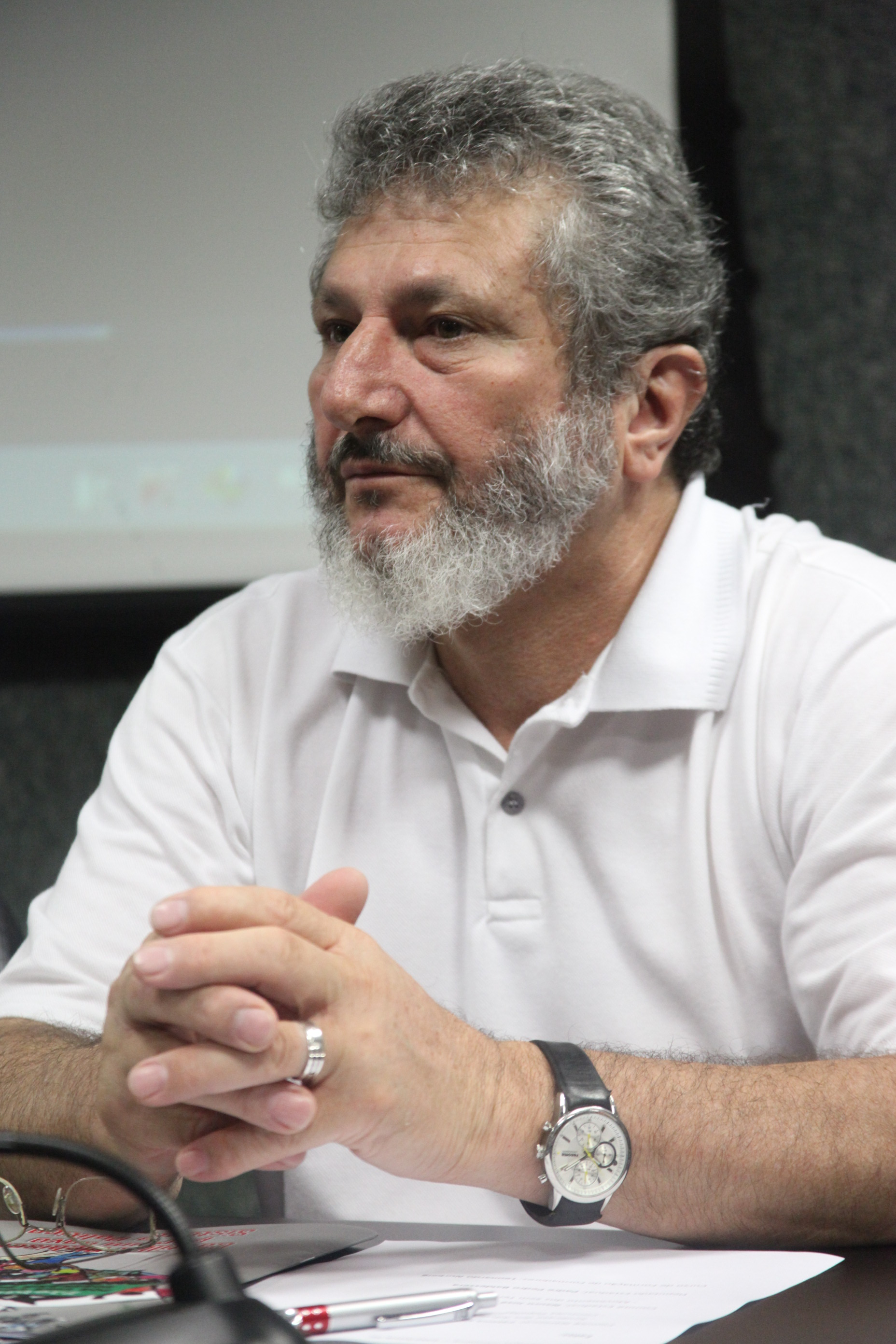 Deputado Padre Pedro Baldissera (PT). Plenária para preparar o Lançamento da Cartilha por uma Constituinte Exclusiva e Soberana do Sistema Político. Foto: Leonardo Gonçalves / Agência AL