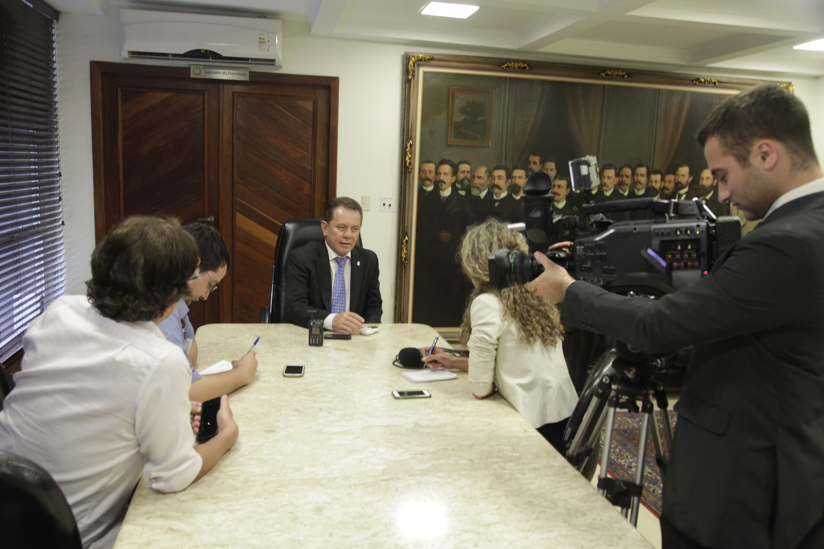 Presidente da Assembléia Deputado  Joares Ponticelli faz Balanço de 2013   Foto Carlos Kilian/Agencia AL