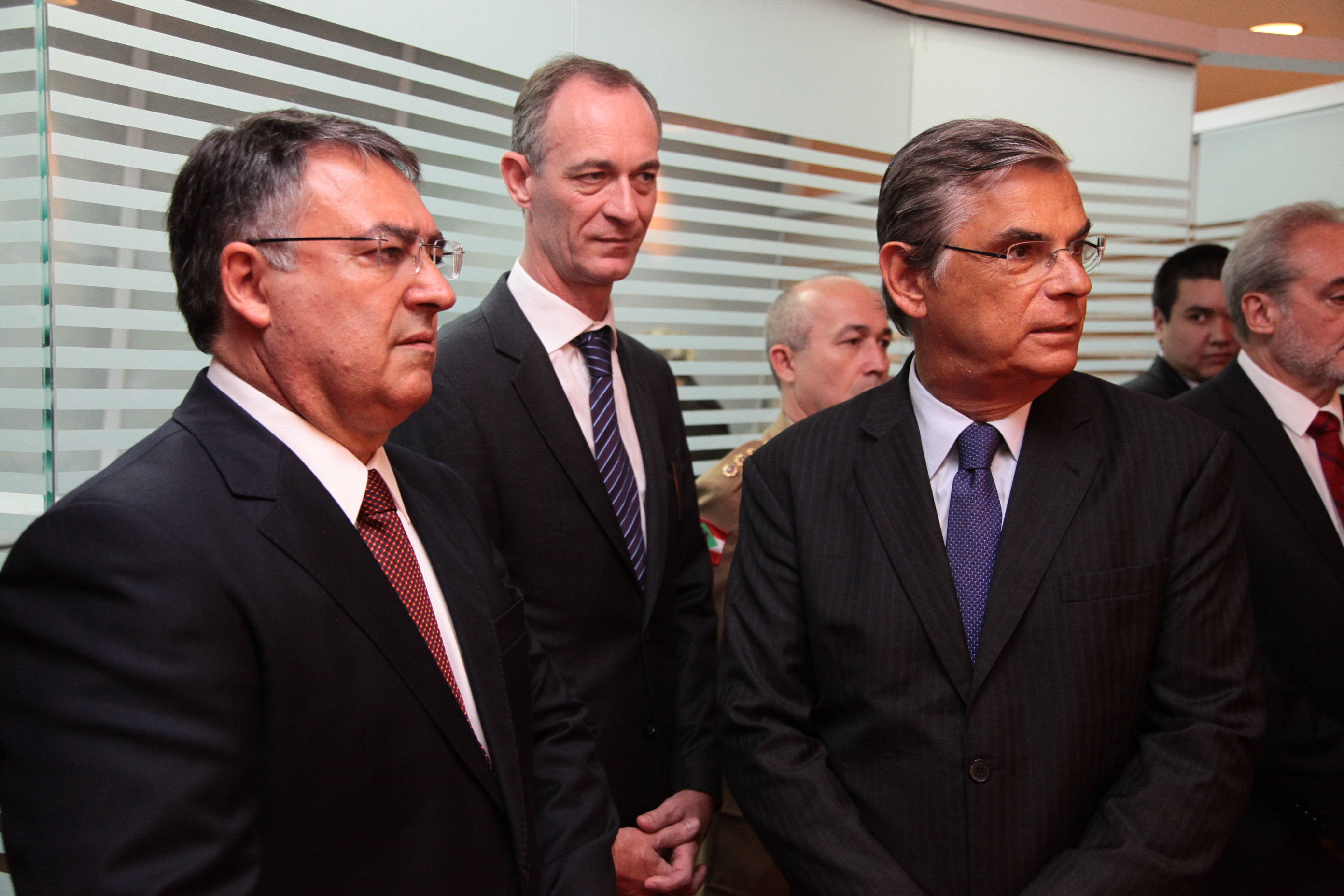 Autoridades presentes na Posse do Novo Presidente da ALESC. Fotos: Miriam Zomer/ Agência AL