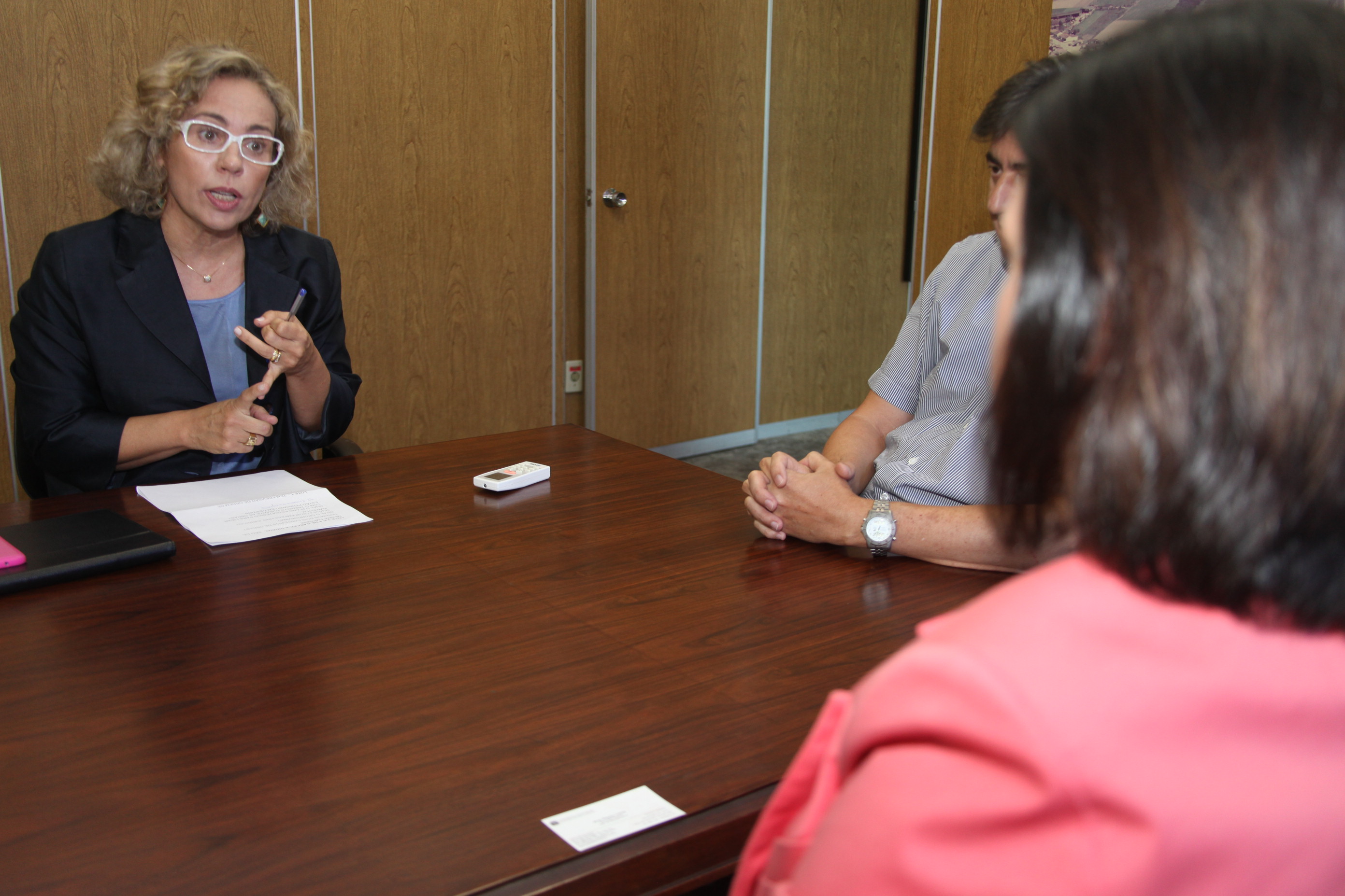 Reunião no DNIT para tratar da duplicação da BR 470. Foto: Fábio Queiroz / Agência AL