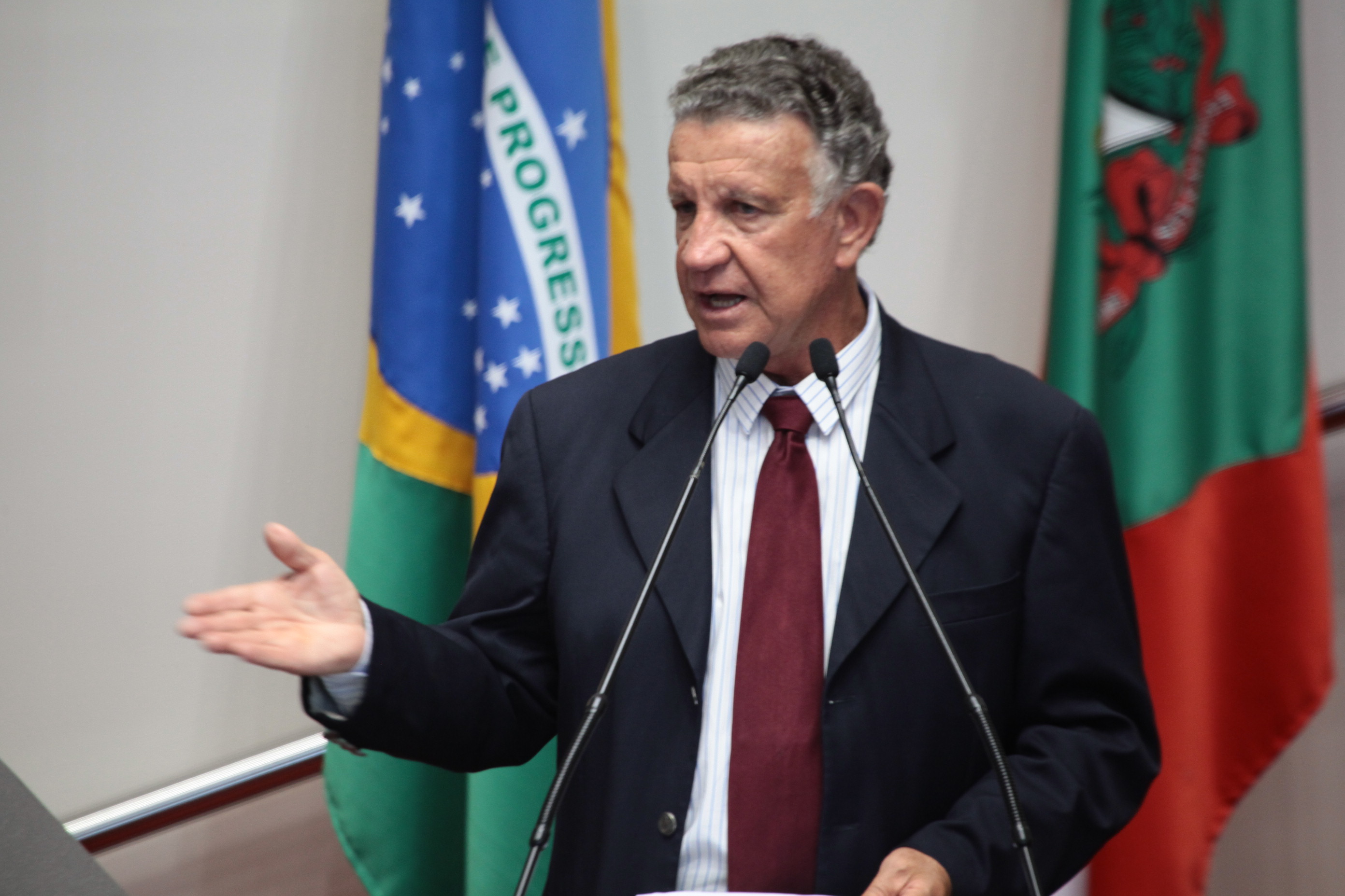Sessão Ordinária - Plenário Osni Régis. Deputado Edison Andrino (PMDB)  Foto: Miriam Zomer/Agência AL