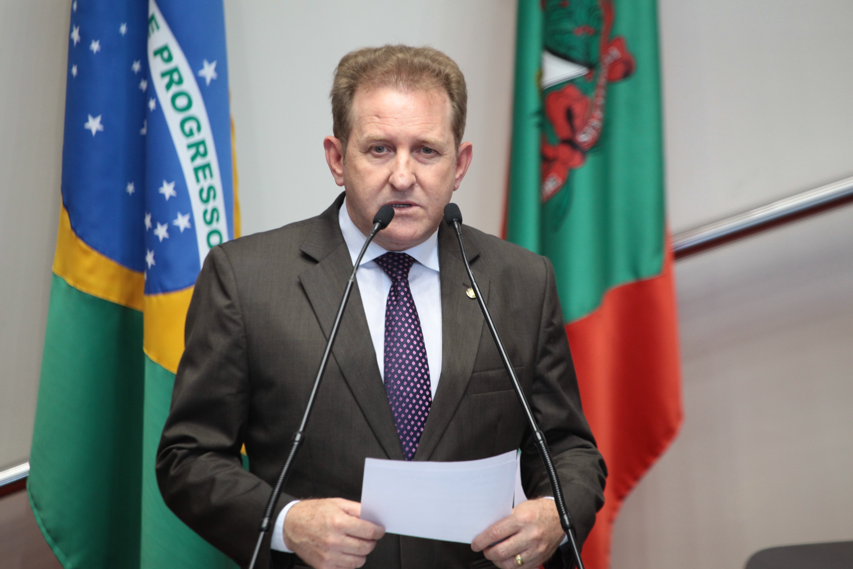 Sessão Ordinária - Plenário Osni Régis. Deputado Valmir Comin (PP)  Foto: Miriam Zomer/Agência AL