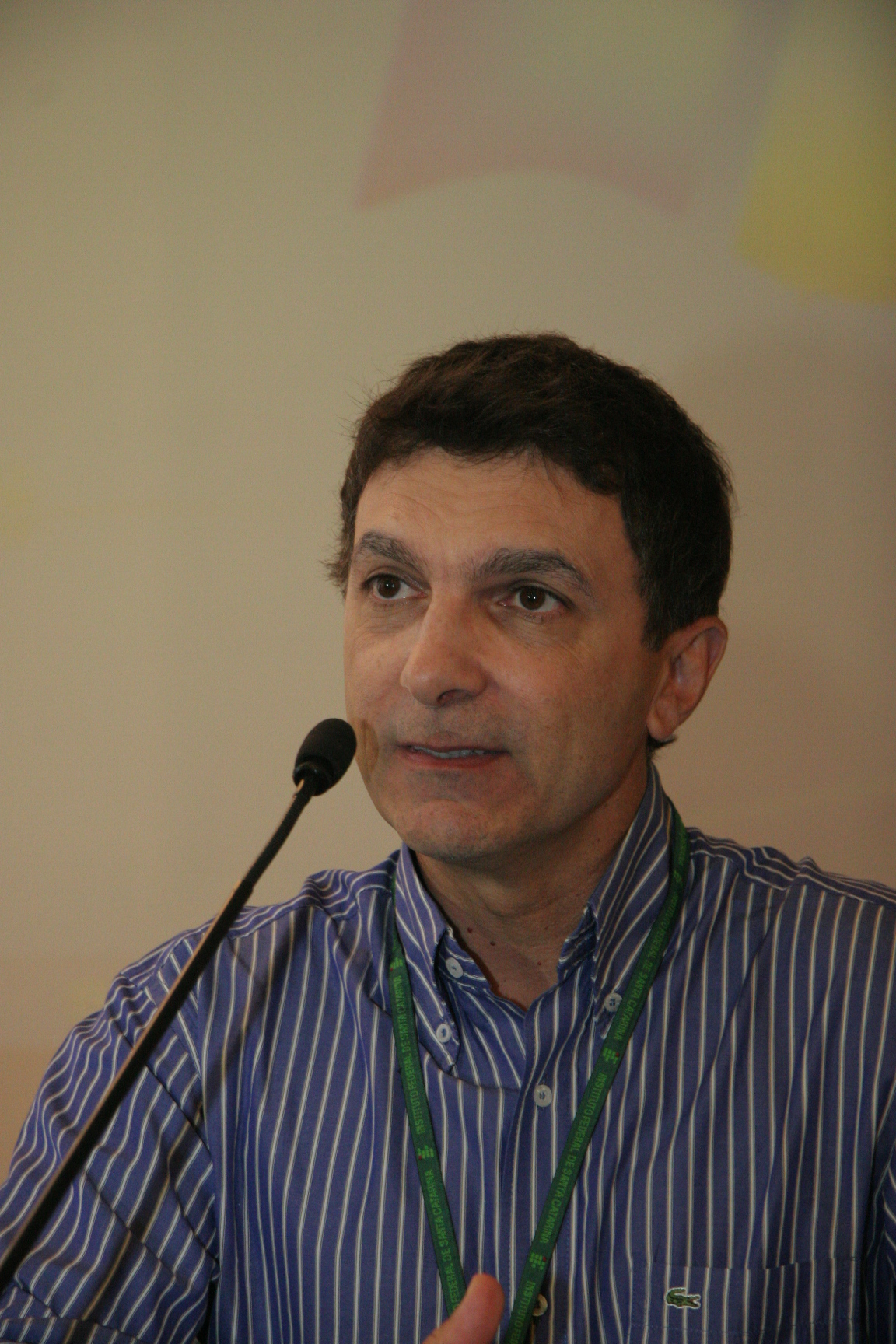 Maurício Gariba Junior. Palestra de capacitação sobre inclusão social aos servidores do IFSC. Foto: Eduardo Guedes de Oliveira / Agência AL