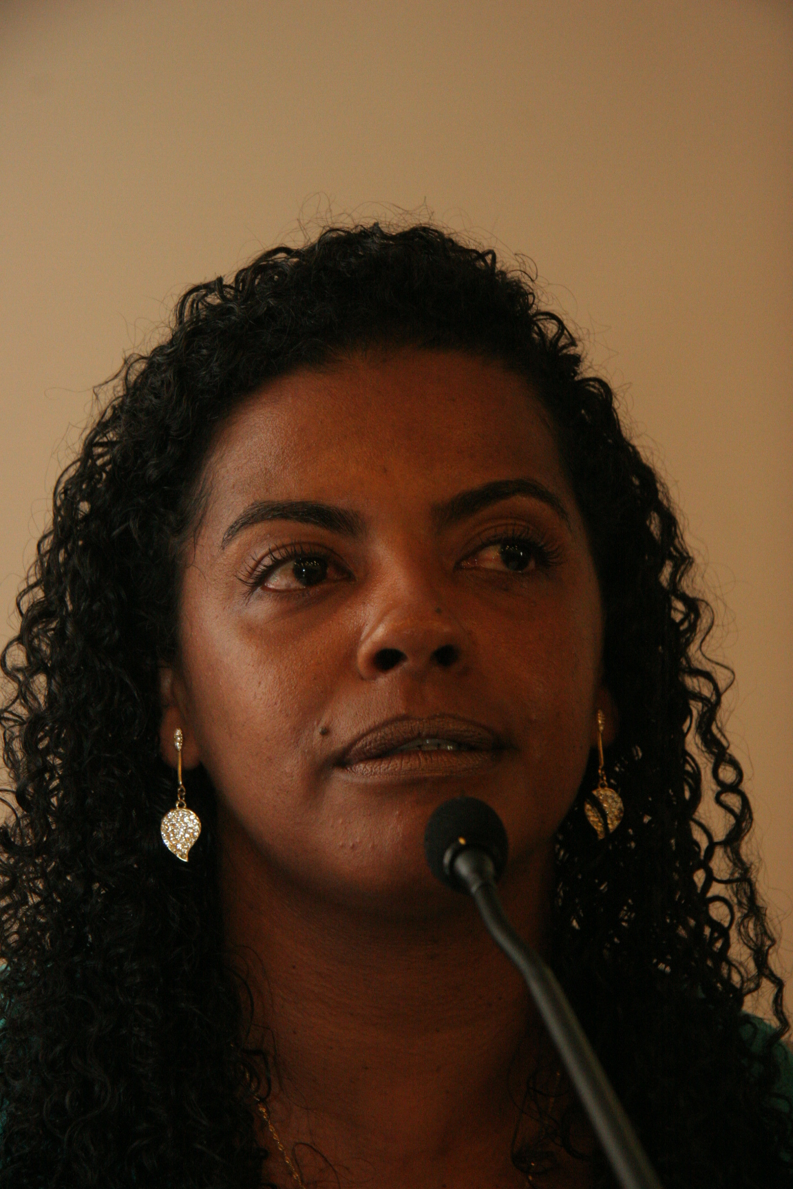 Luciane. Palestra de capacitação sobre inclusão social aos servidores do IFSC. Foto: Eduardo Guedes de Oliveira / Agência AL