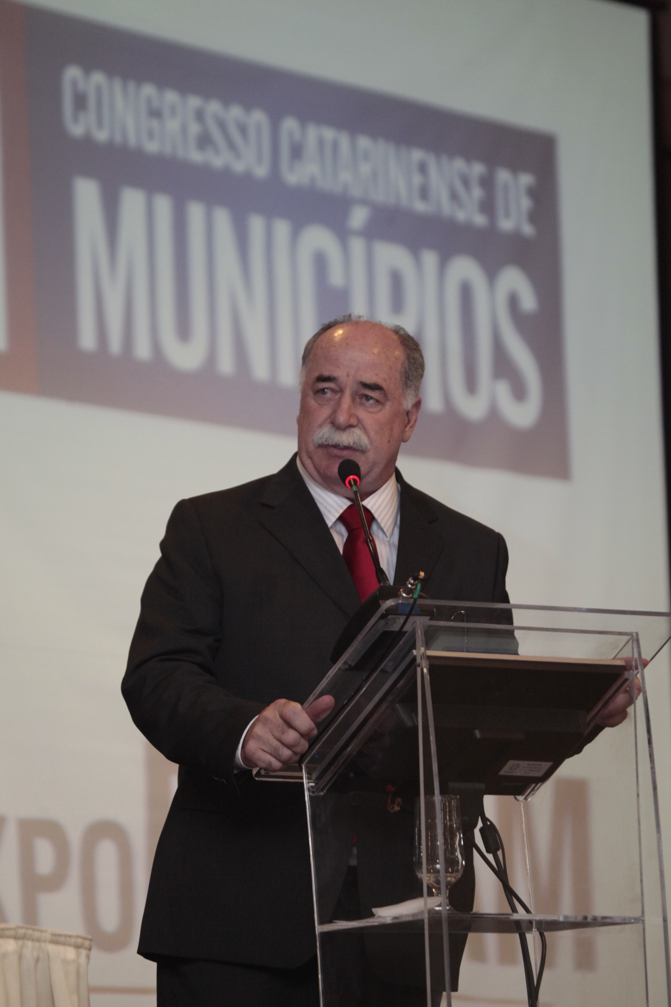 XII Congresso Catarinense de Municípios FECAM - Pres. da Alesc Dep. Romildo Titon - Foto: Carlos Kilian / Agência AL