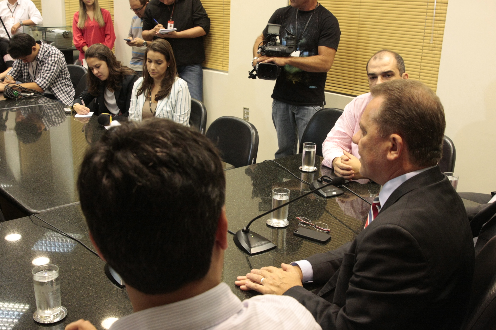 Coletiva do Presidente em Exercício Dep. Joares Ponticelli - Foto: Eduardo Guedes de Oliveira / Agência AL