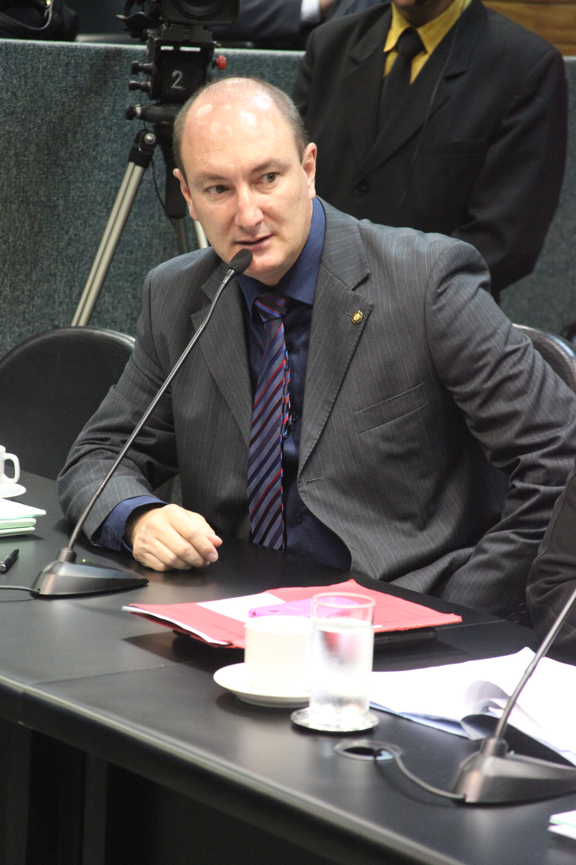 Deputado Mauro de Nadal (PMDB). Reunião da Comissão de Constituição e Justiça. Foto: Fábio Queiroz / Agência AL
