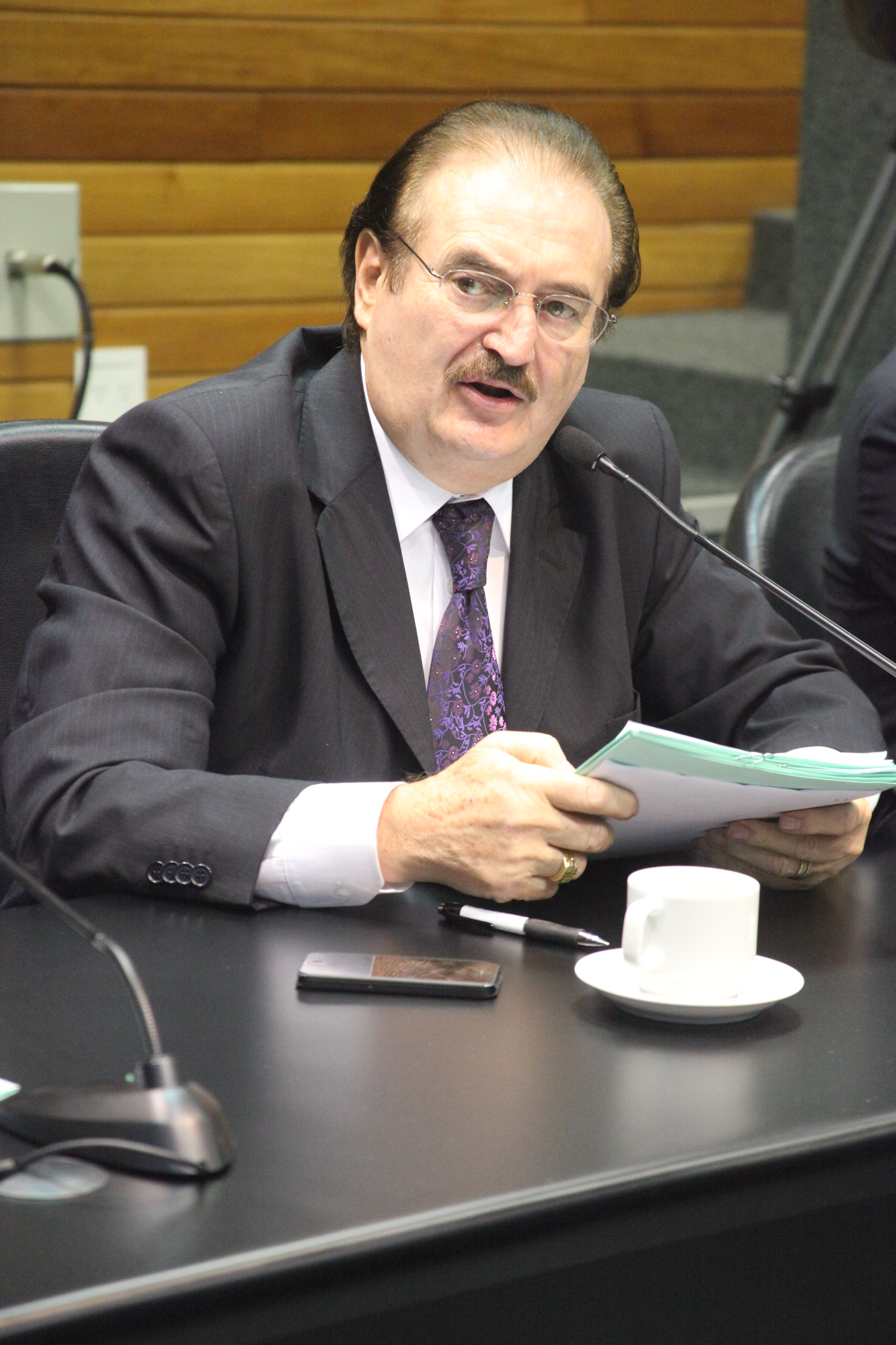 Deputado Narcizo Parisotto (PTB). Reunião da Comissão de Constituição e Justiça. Foto: Fábio Queiroz / Agência AL
