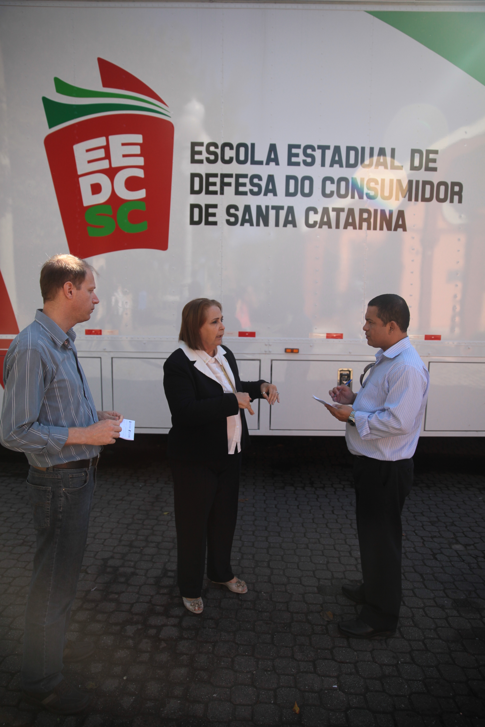 Unidade Móvel PROCON SC - Elizabete Luiza Fernandes Baesso - Foto: Lucas Gabriel Diniz / Agência AL