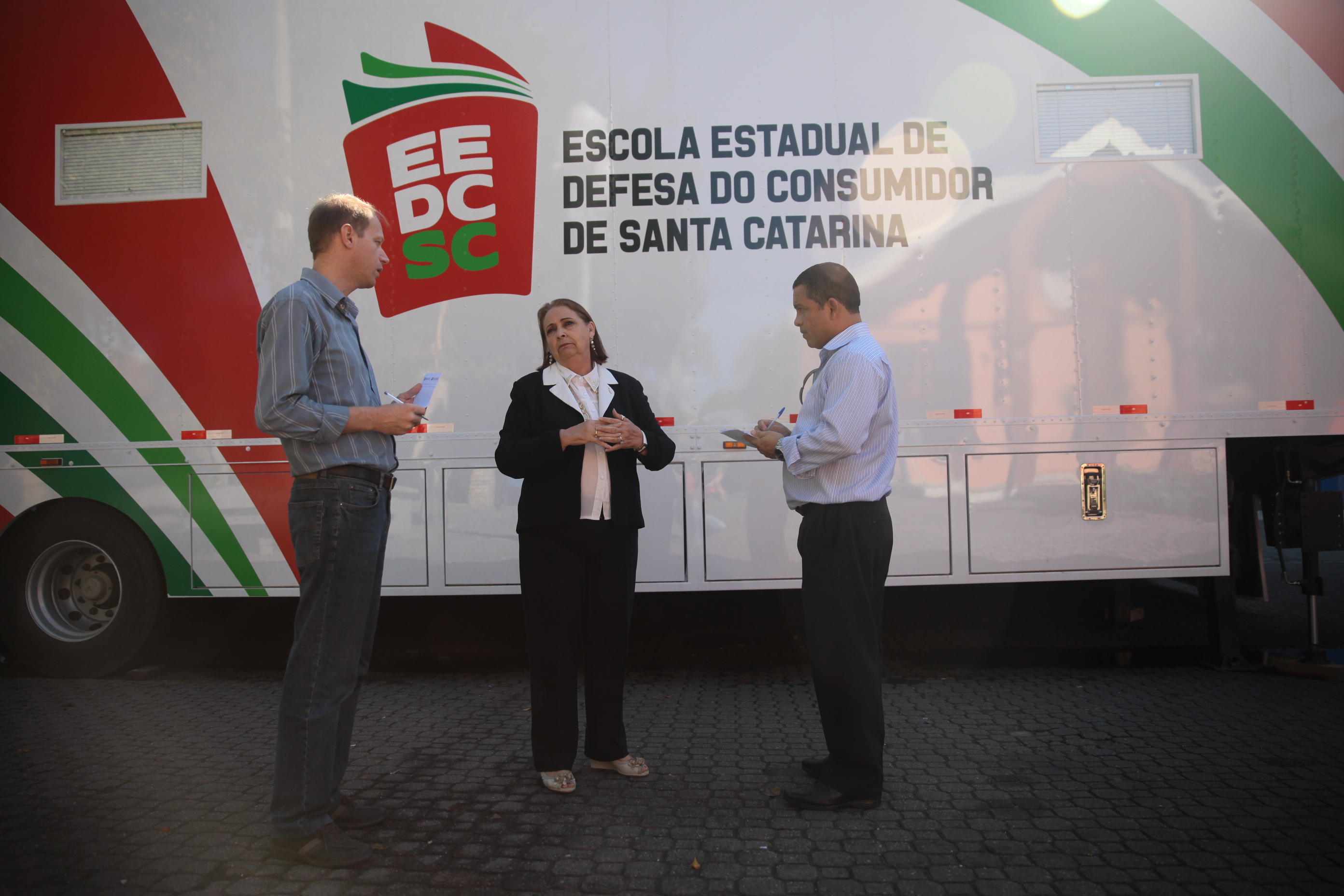 Unidade Móvel PROCON SC - Elizabete Luiza Fernandes Baesso - Foto: Lucas Gabriel Diniz / Agência AL