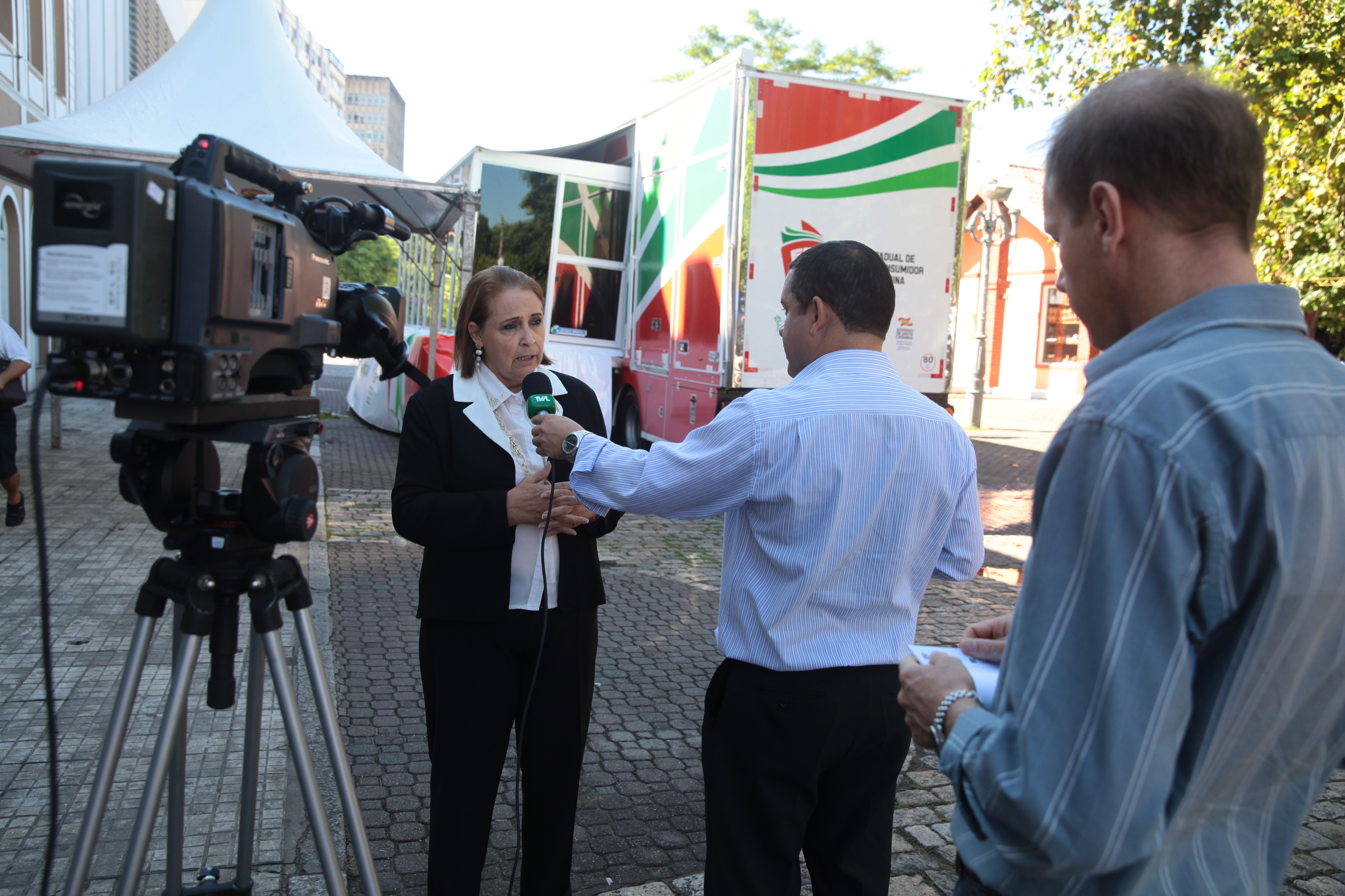 Unidade Móvel PROCON SC - Elizabete Luiza Fernandes Baesso - Foto: Lucas Gabriel Diniz / Agência AL