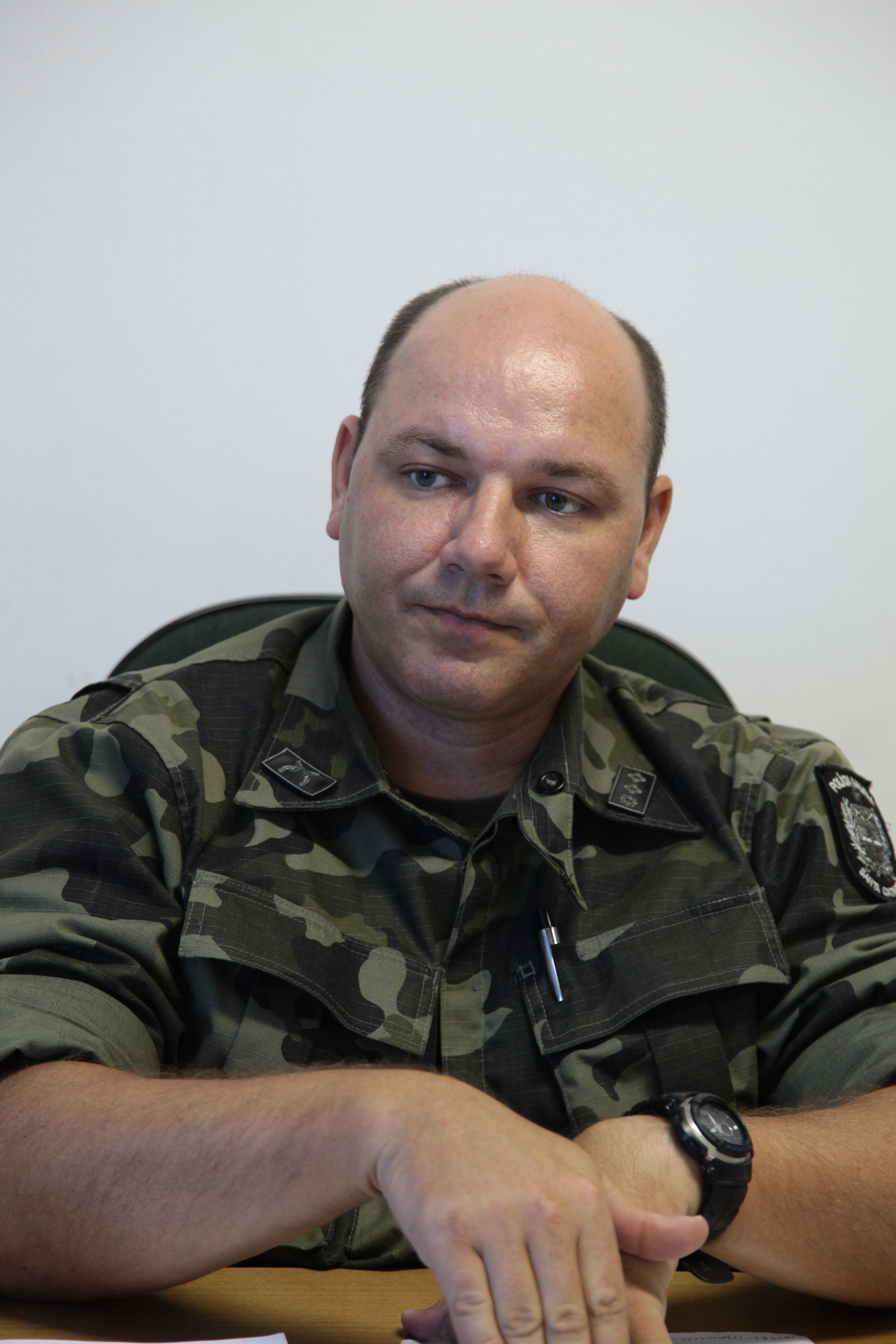 Polícia Ambiental sobre a Farra do Boi - Major Jardel Silva - Comandante da 1ª Companhia da Polícia Militar Ambiental - Foto: Juliana Stadnik / Agência AL