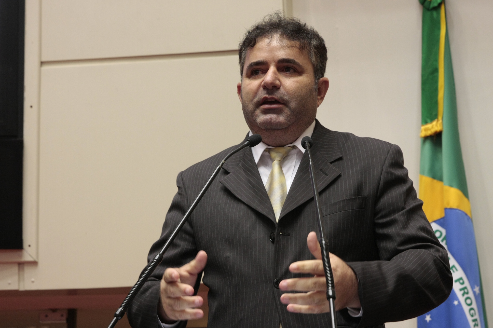 Sessão Ordinária - João Paulo Menegatti - Presidente da Câmara de Vereadores de Xanxerê - Foto: Eduardo Guedes de Oliveira/Agência AL