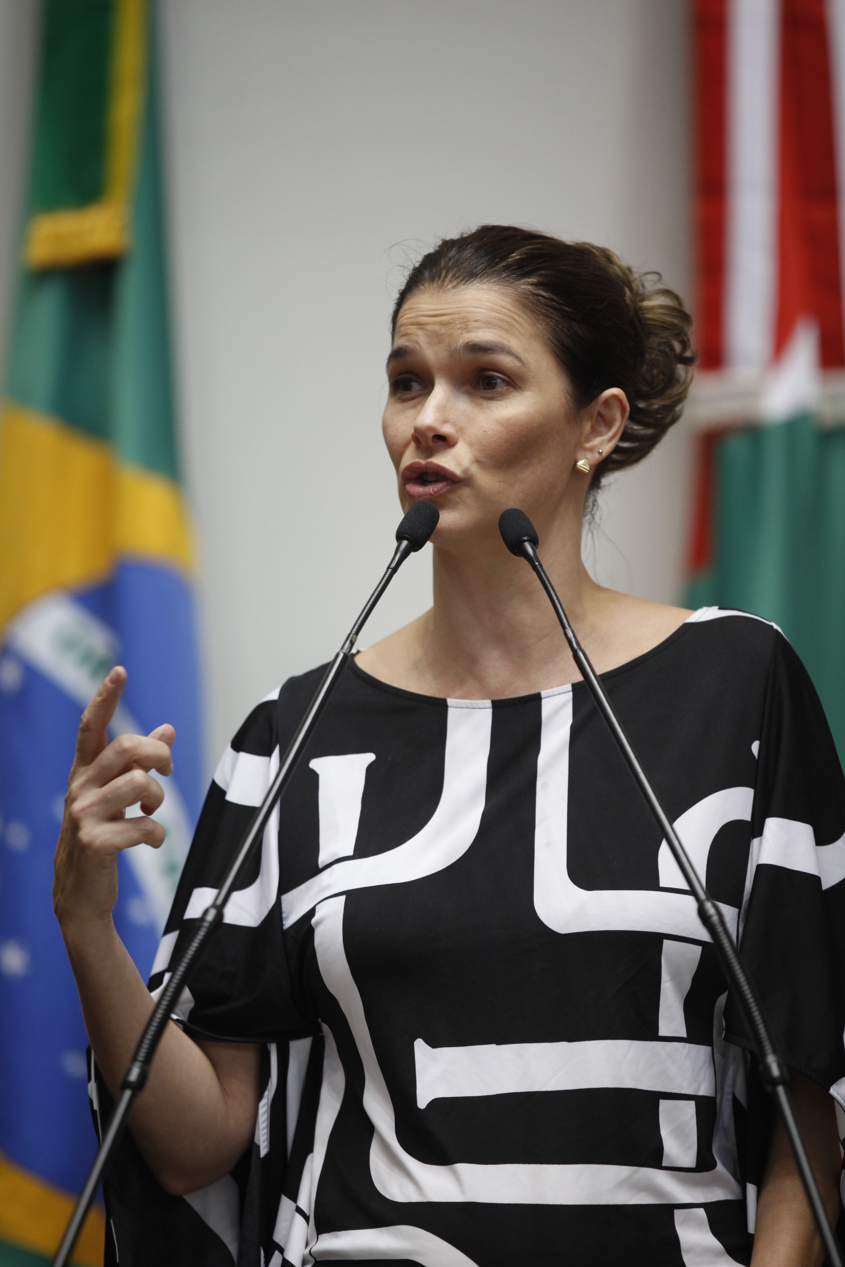 Sessão Ordinária Plenário Osni Régis  Deputada  Angela Albino  (PC do B)   Foto Carlos Kilian/Agencia AL