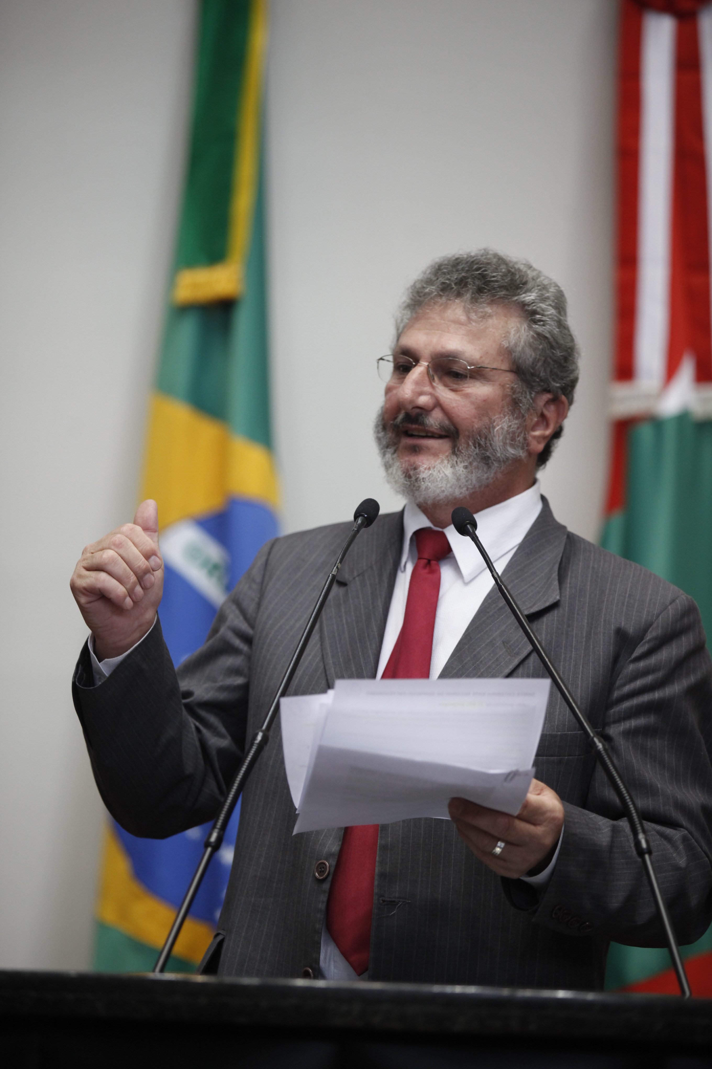 Sessão Ordinária Plenário Osni Régis  Deputado Padre Pedro Baldissera  (PT)   Foto Carlos Kilian/Agencia AL