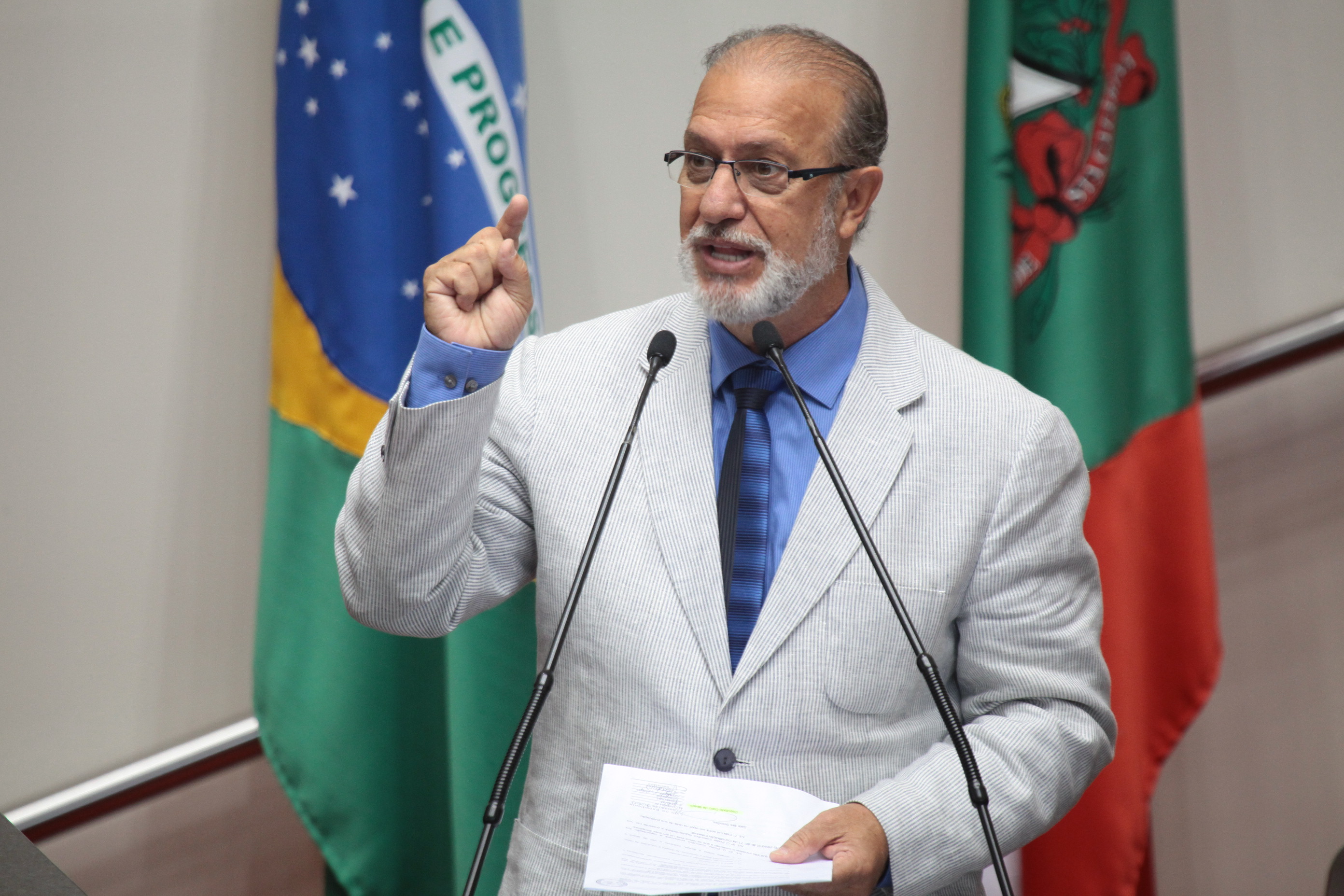 Deputado Nilson Gonçalves (PSDB)  - Sessão Ordinária - Plenário Osni Regis. Fotos: Miriam Zomer/Agência AL