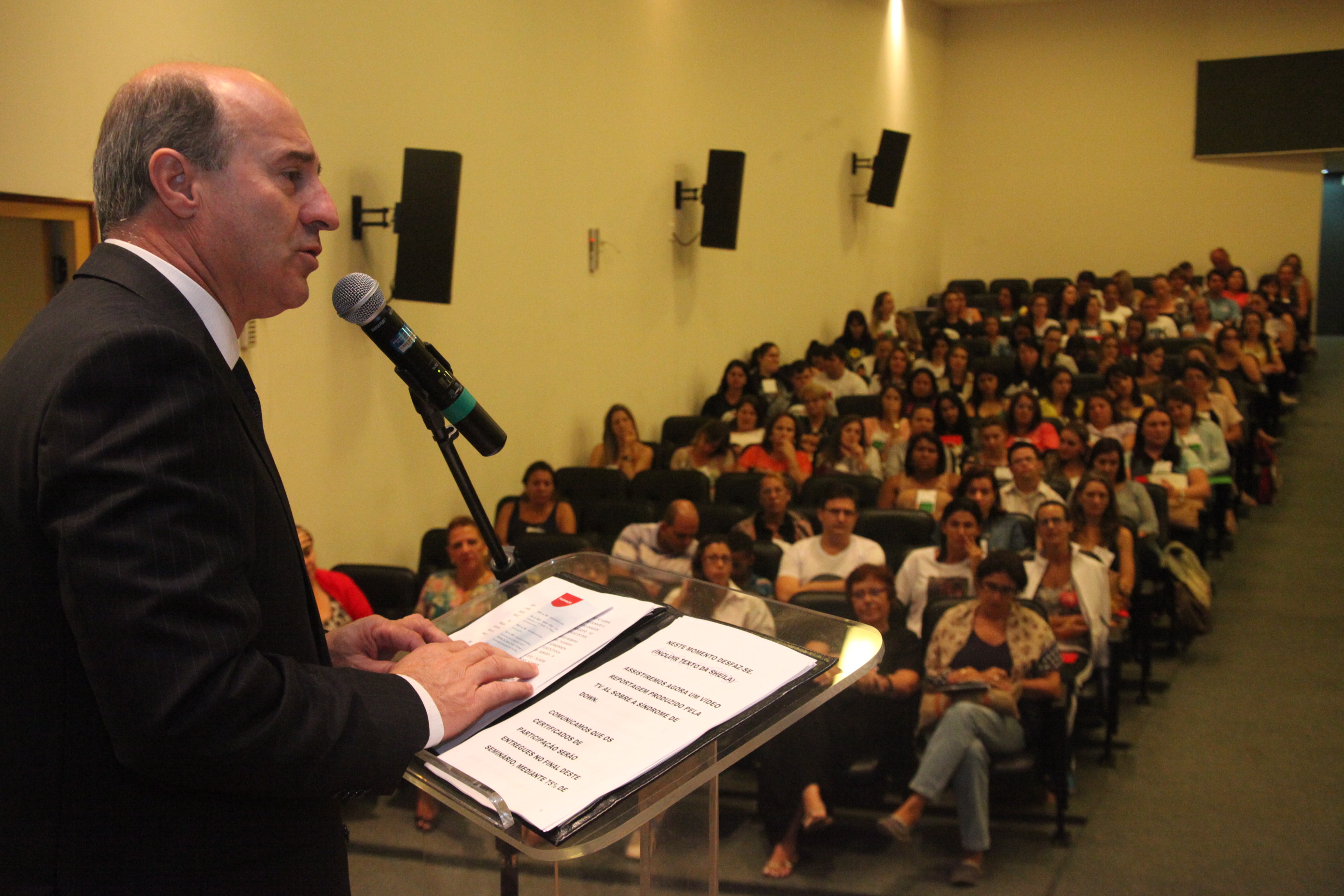 Deputado José Milton Scheffer (PP). Palestra em Comemoração ao Dia Estadual da Pessoa com Síndrome de Down. Foto: Fábio Queiroz / Agência AL