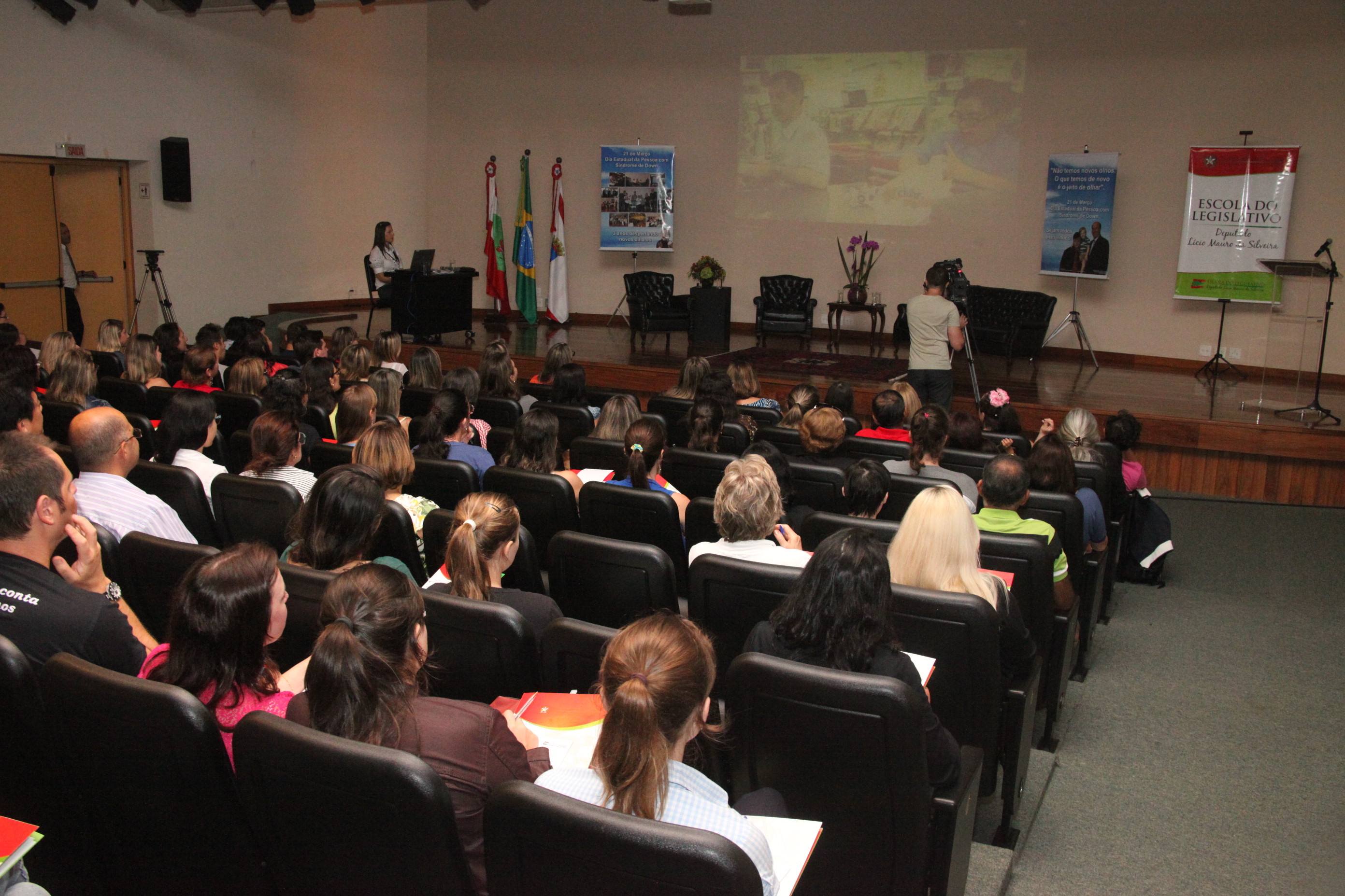 Palestra em Comemoração ao Dia Estadual da Pessoa com Síndrome de Down. Foto: Fábio Queiroz / Agência AL