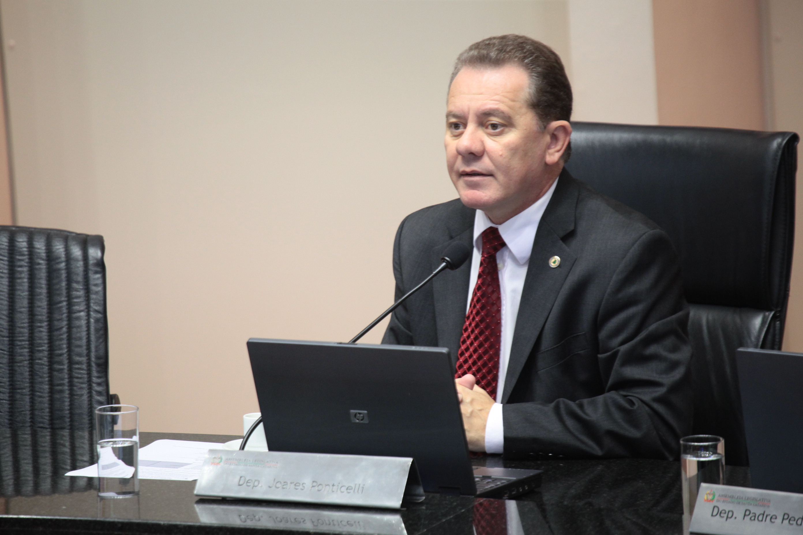 Deputado Joares Ponticelli (PP) - Sessão Plenária - Plenário Osni Regis. Foto: Miriam Zomer/Agência AL