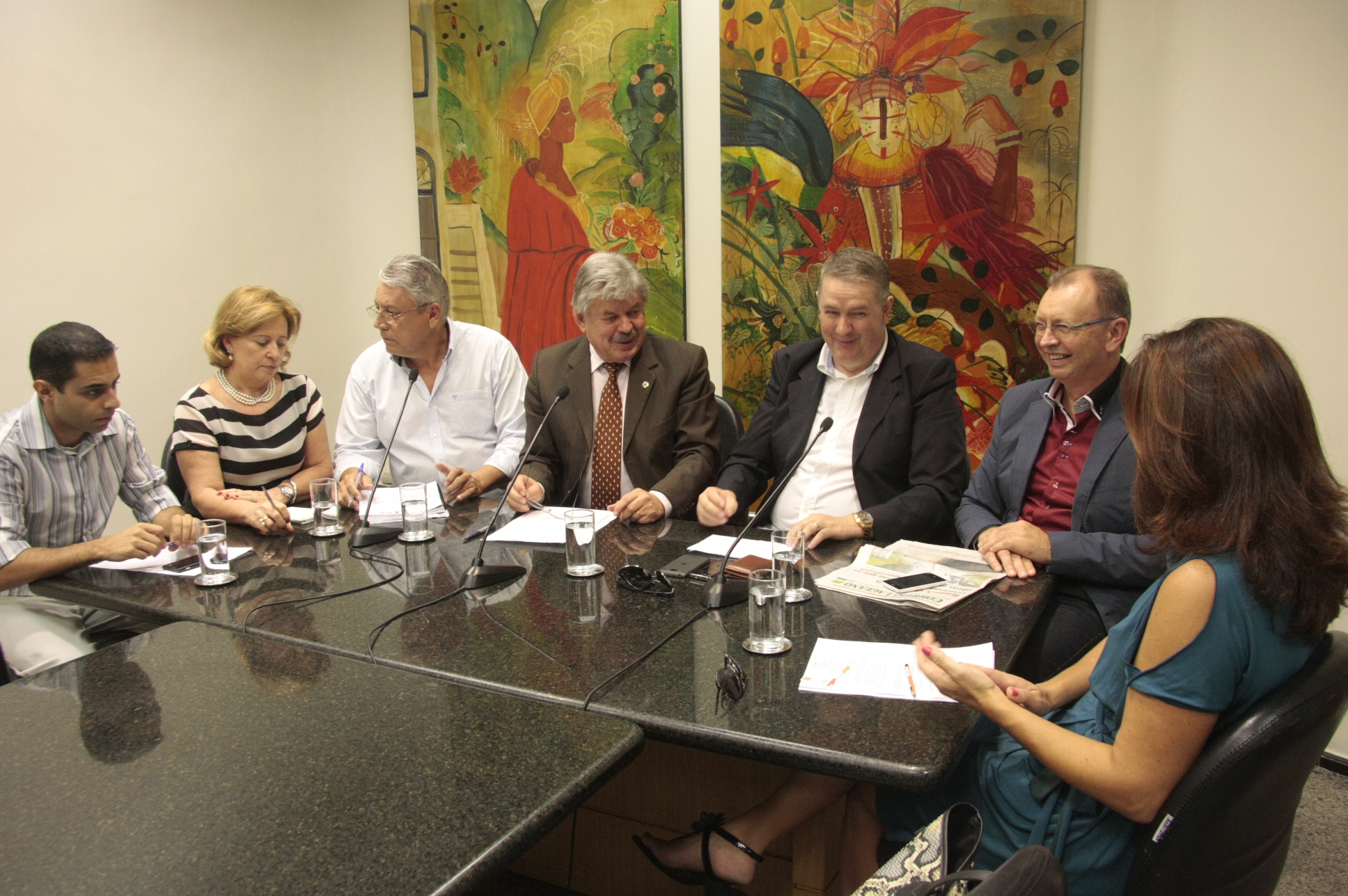 Coletiva sobre o I Simpósio Catarinense sobre Concessões Rodoviárias. Fotos: Eduardo Guedes de Oliveira/Agência AL