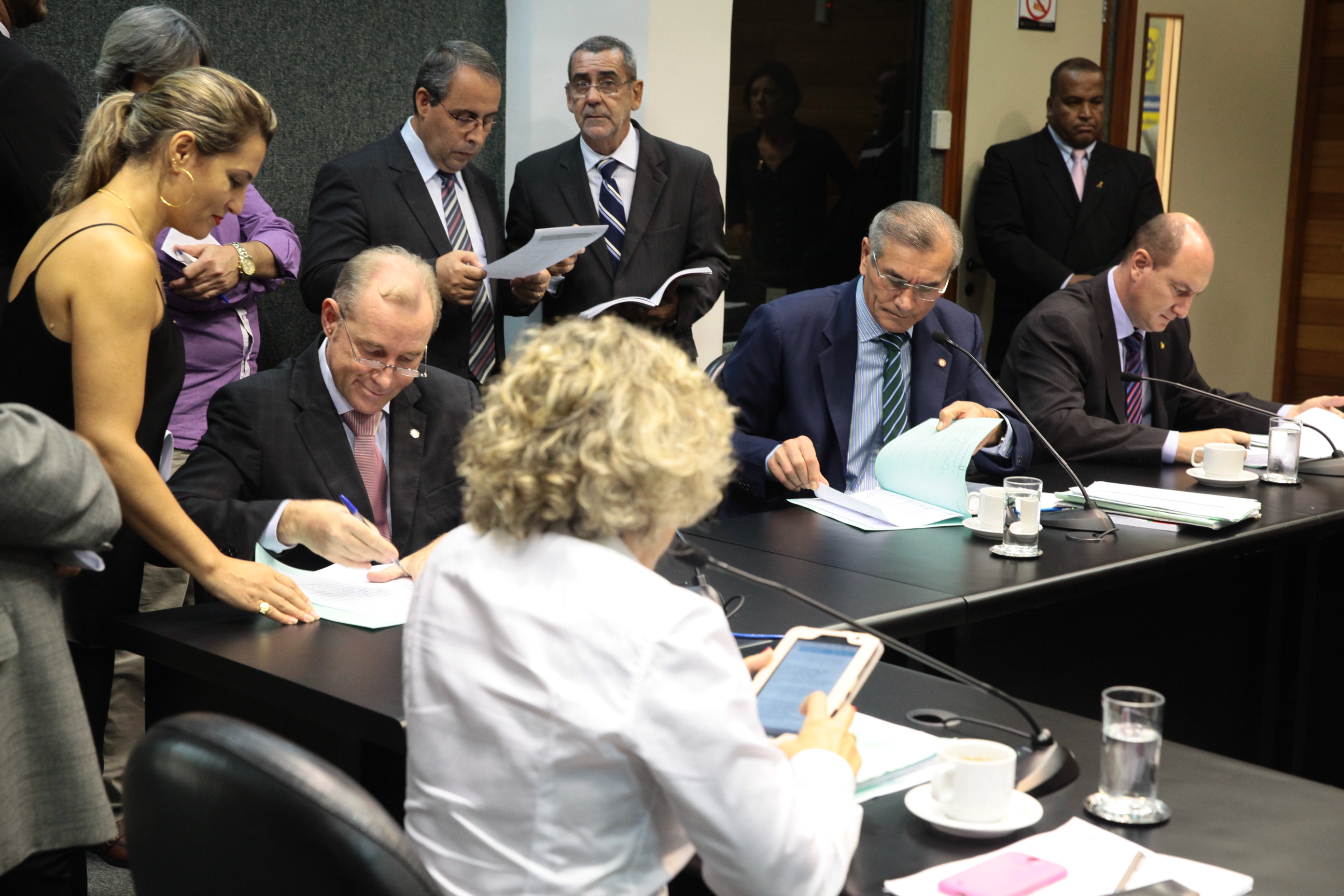 Reunião da Comissão de Constituição e Justiça. Foto: Miriam Zomer/ Agência AL