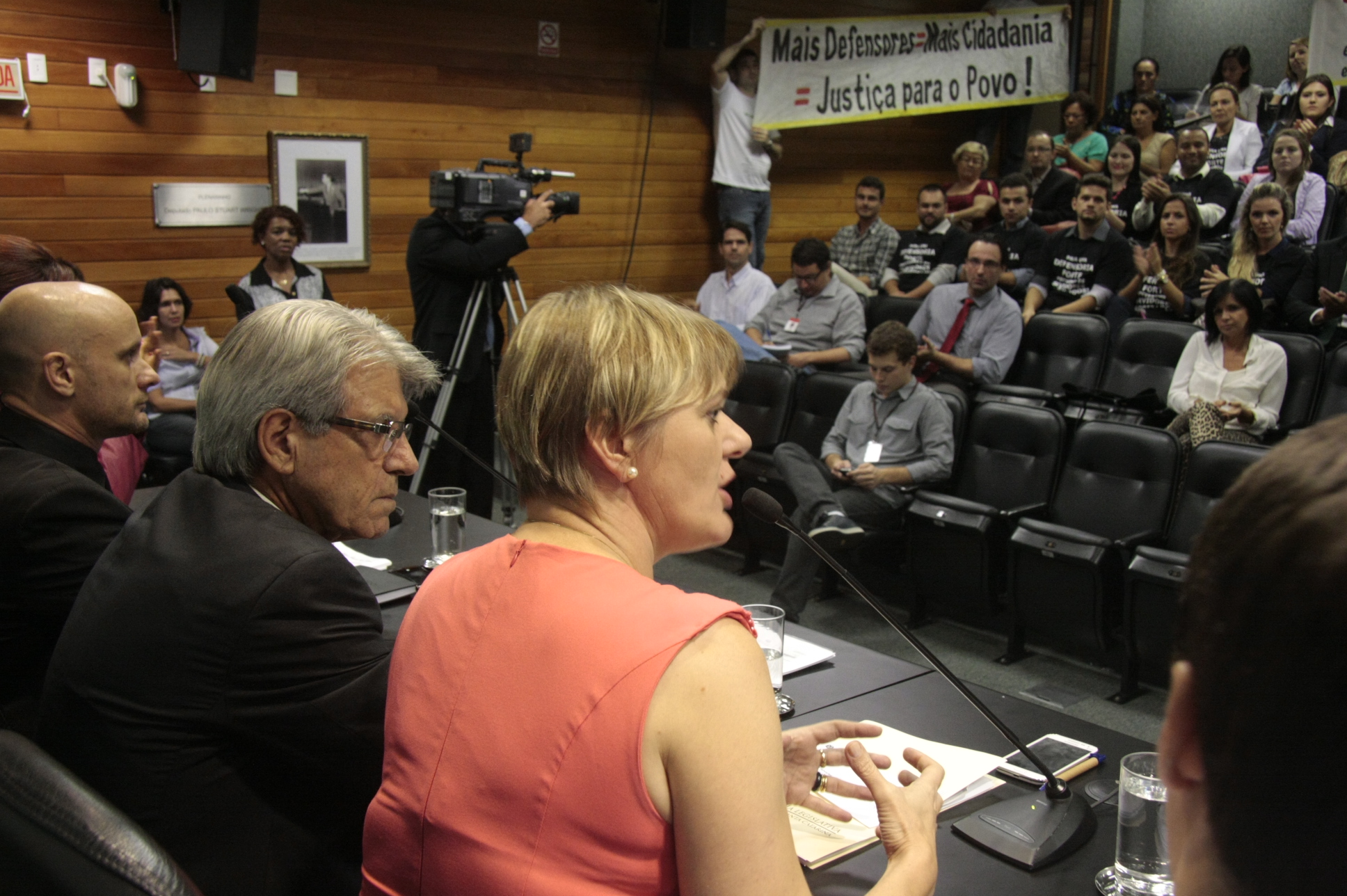 Audiência sobre a Defensoria Pública. Foto: Eduardo Guedes de Oliveira/Agência AL.