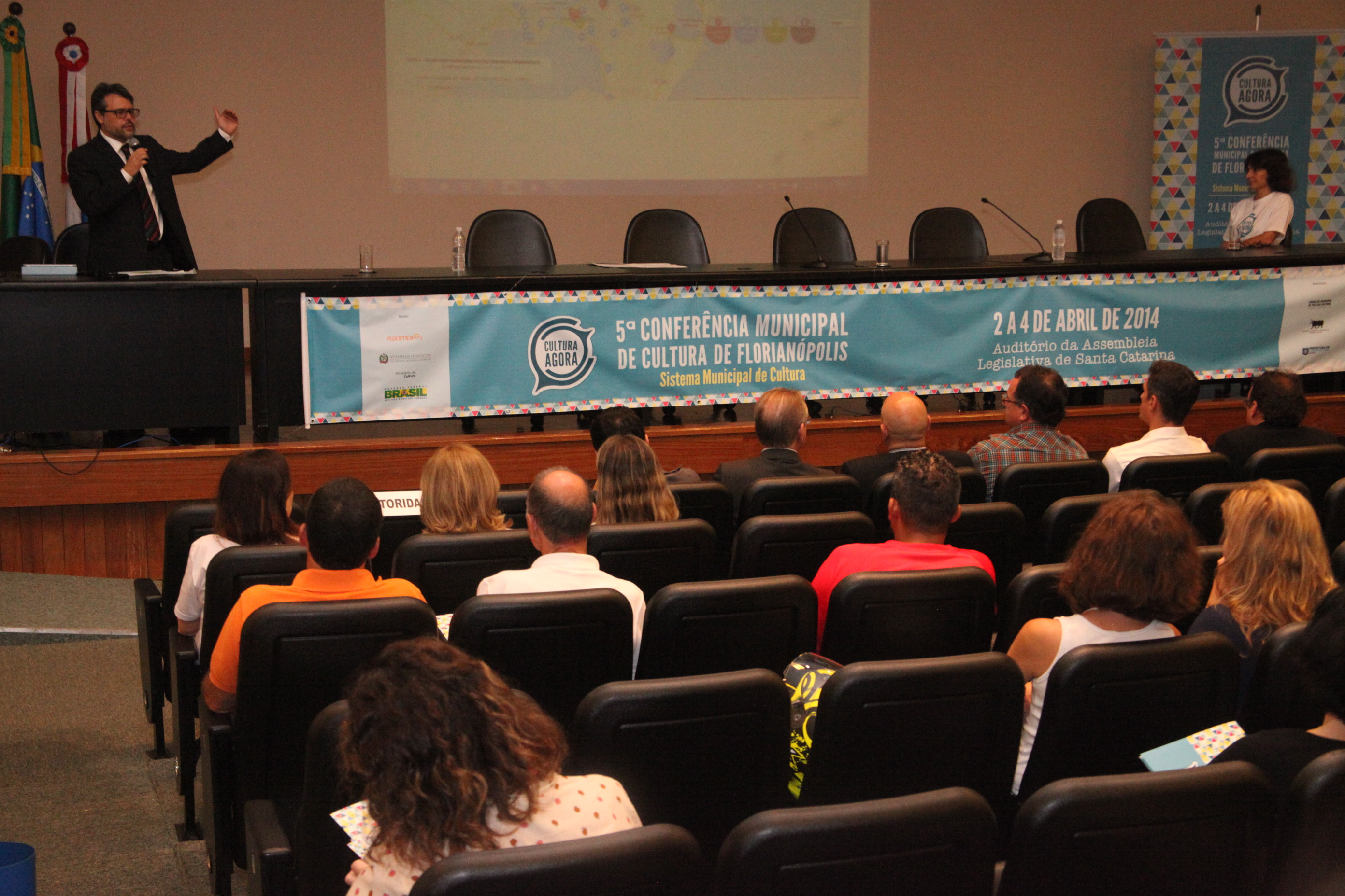 V Conferência Municipal de Cultura de Florianópolis. Foto: Fábio Queiroz / Agência AL