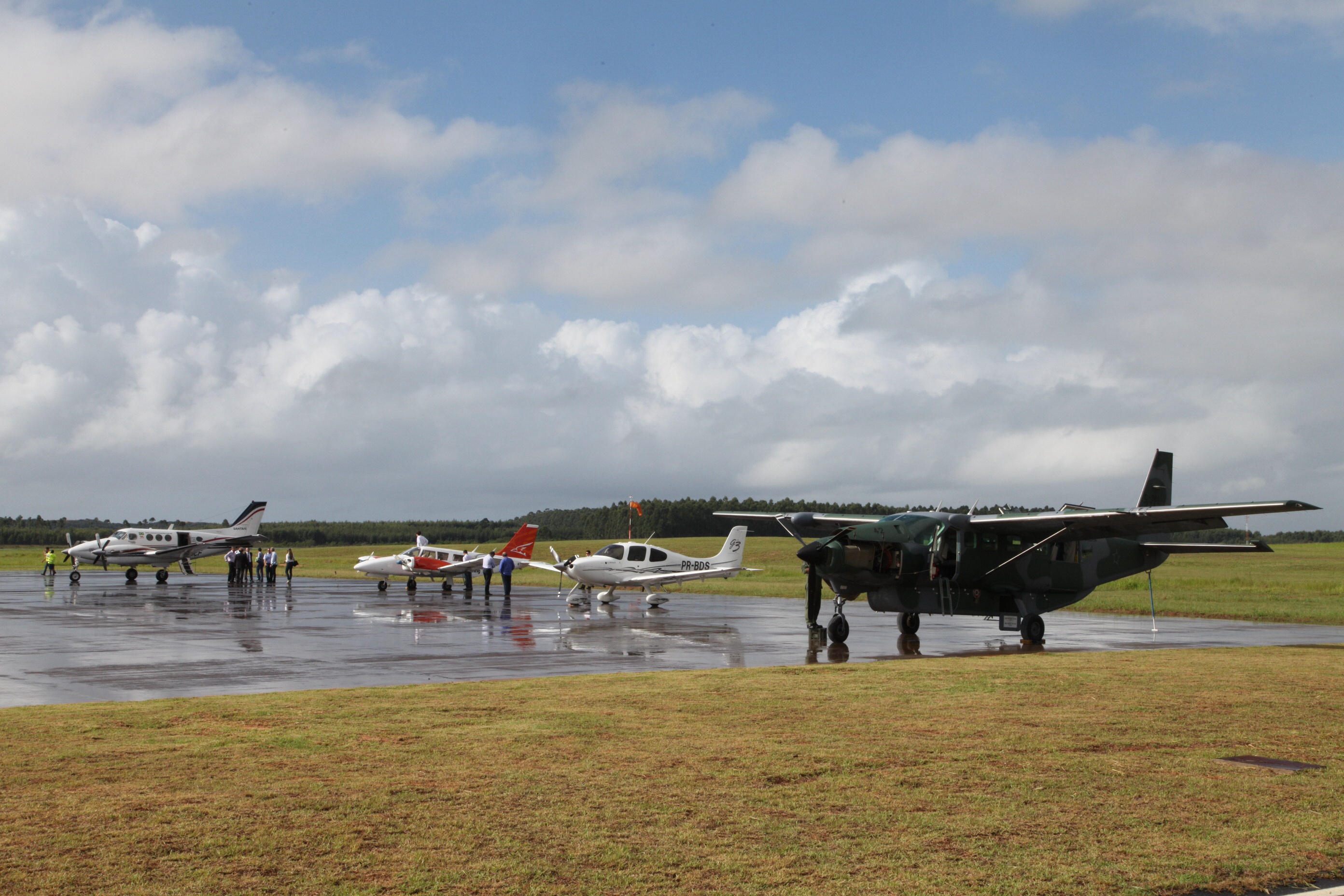 Inauguração do Aeroporto Humberto Ghizzo Bortoluzzi - Jaguaruna-SC