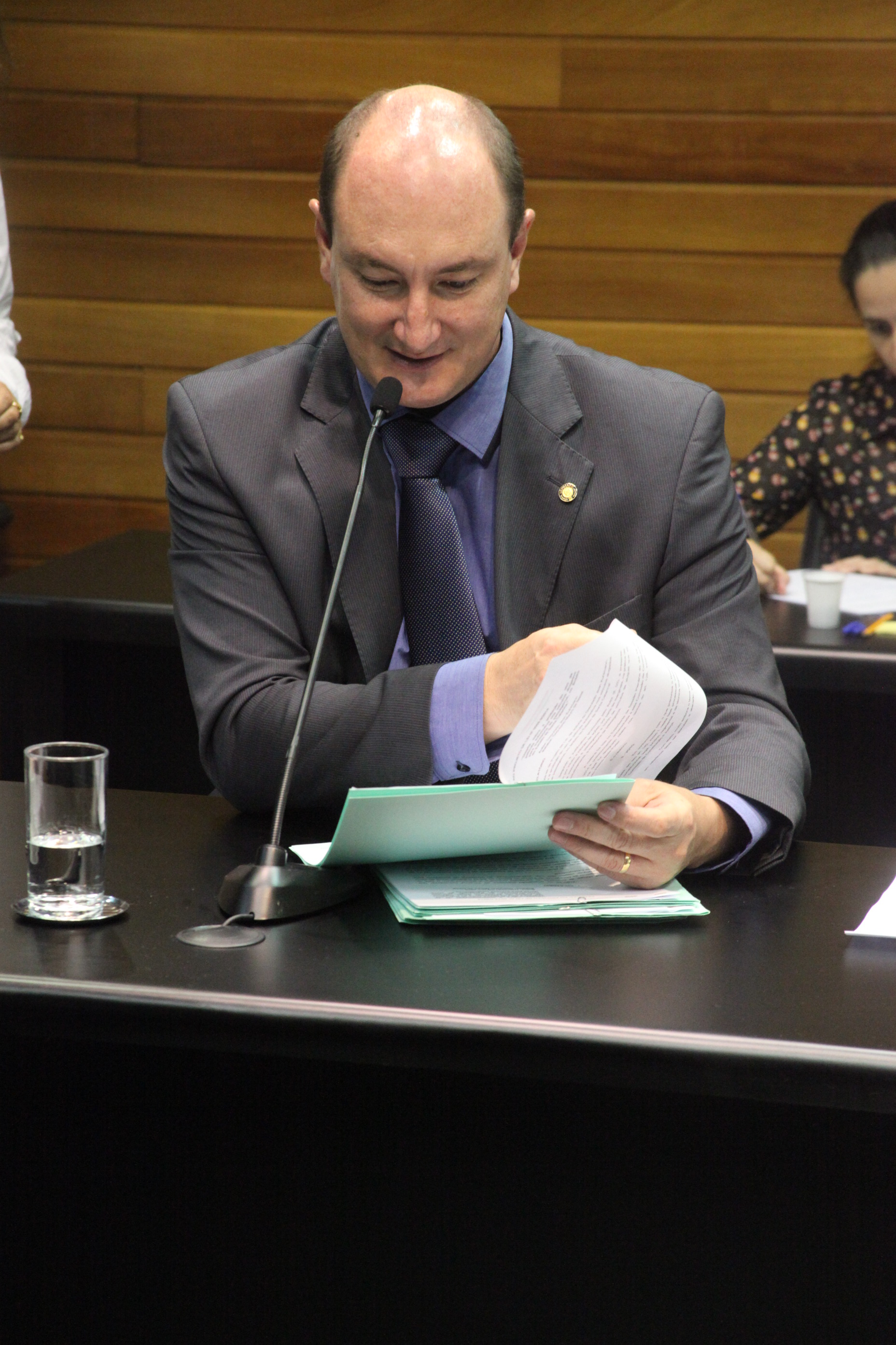 Deputado Mauro de Nadal (PMDB). Reunião da Comissão de Constituição e Justiça. Foto: Fábio Queiroz / Agência AL