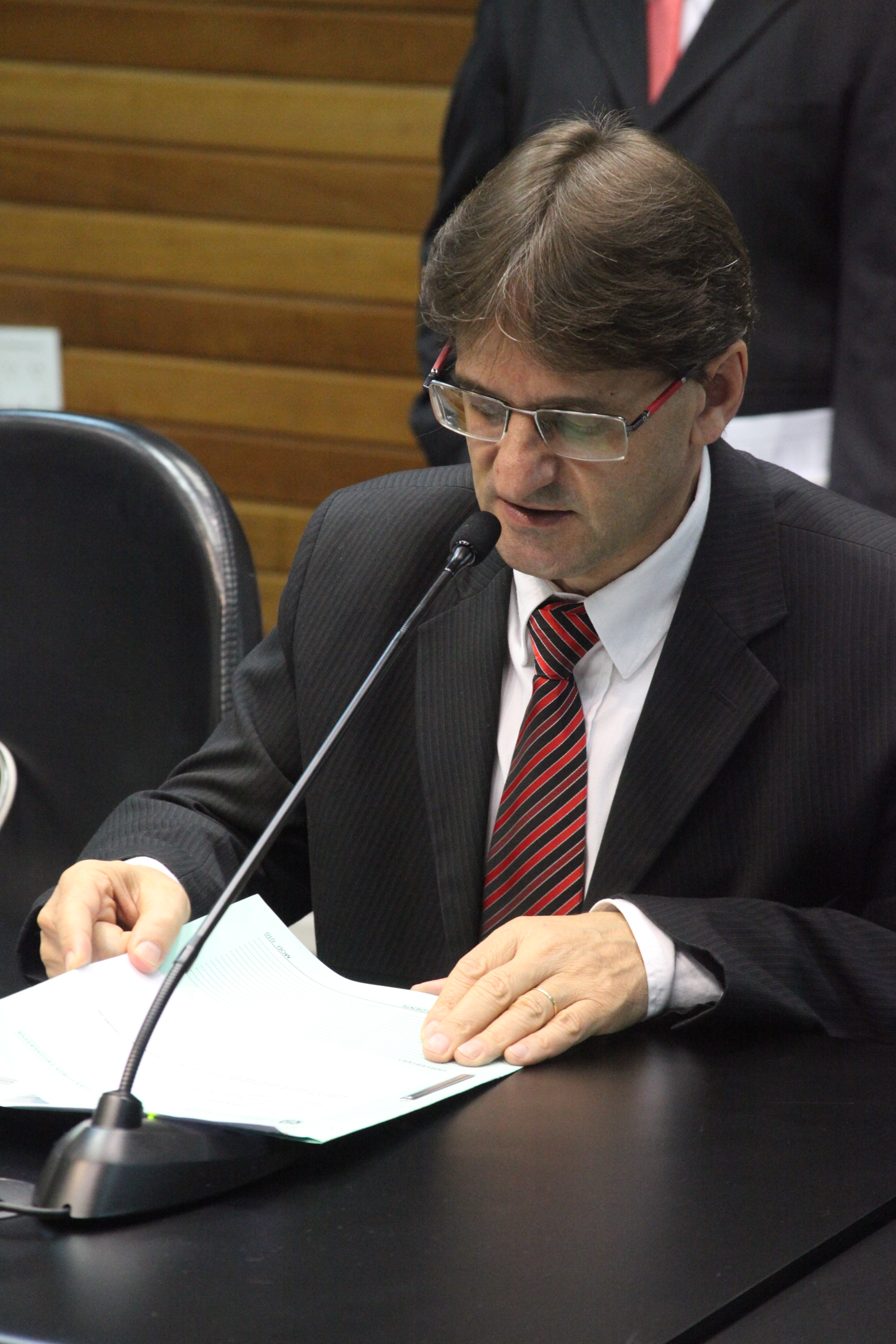 Deputado Neodi Saretta (PT). Reunião da Comissão de Constituição e Justiça. Foto: Fábio Queiroz / Agência AL